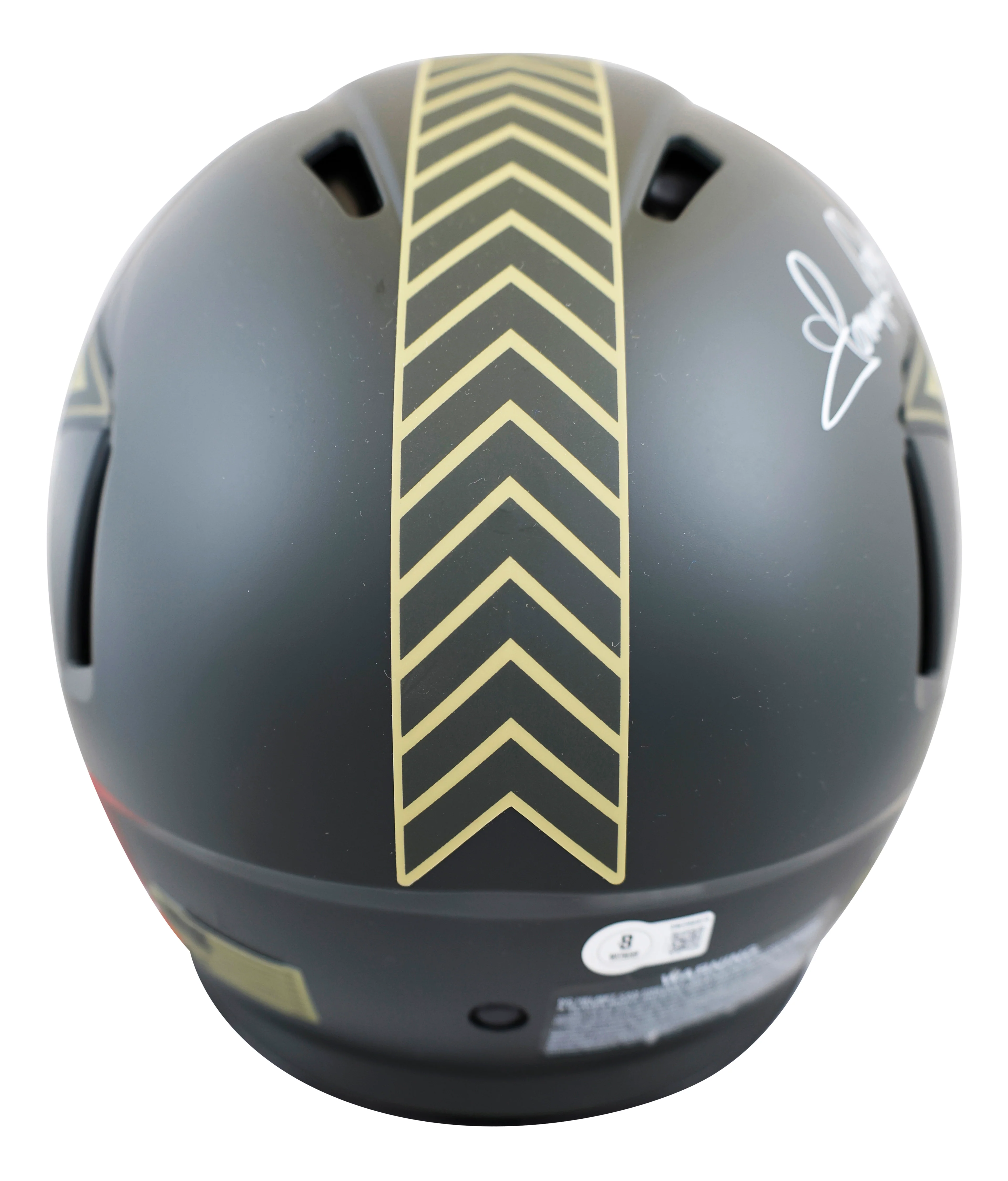 Pearson, Staubach & Dorsett Signed STS IV F/S Speed Proline Helmet W/ Case BAS W - Image 4
