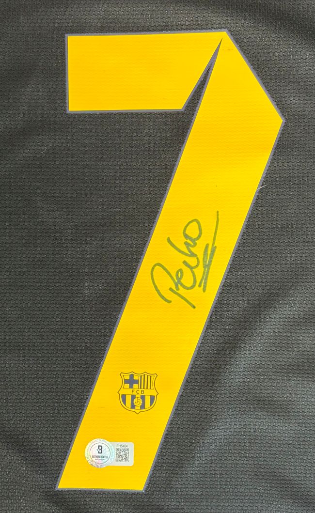 Pedro Signed Barcelona 2013/14 Nike Soccer Jersey BAS - Image 2