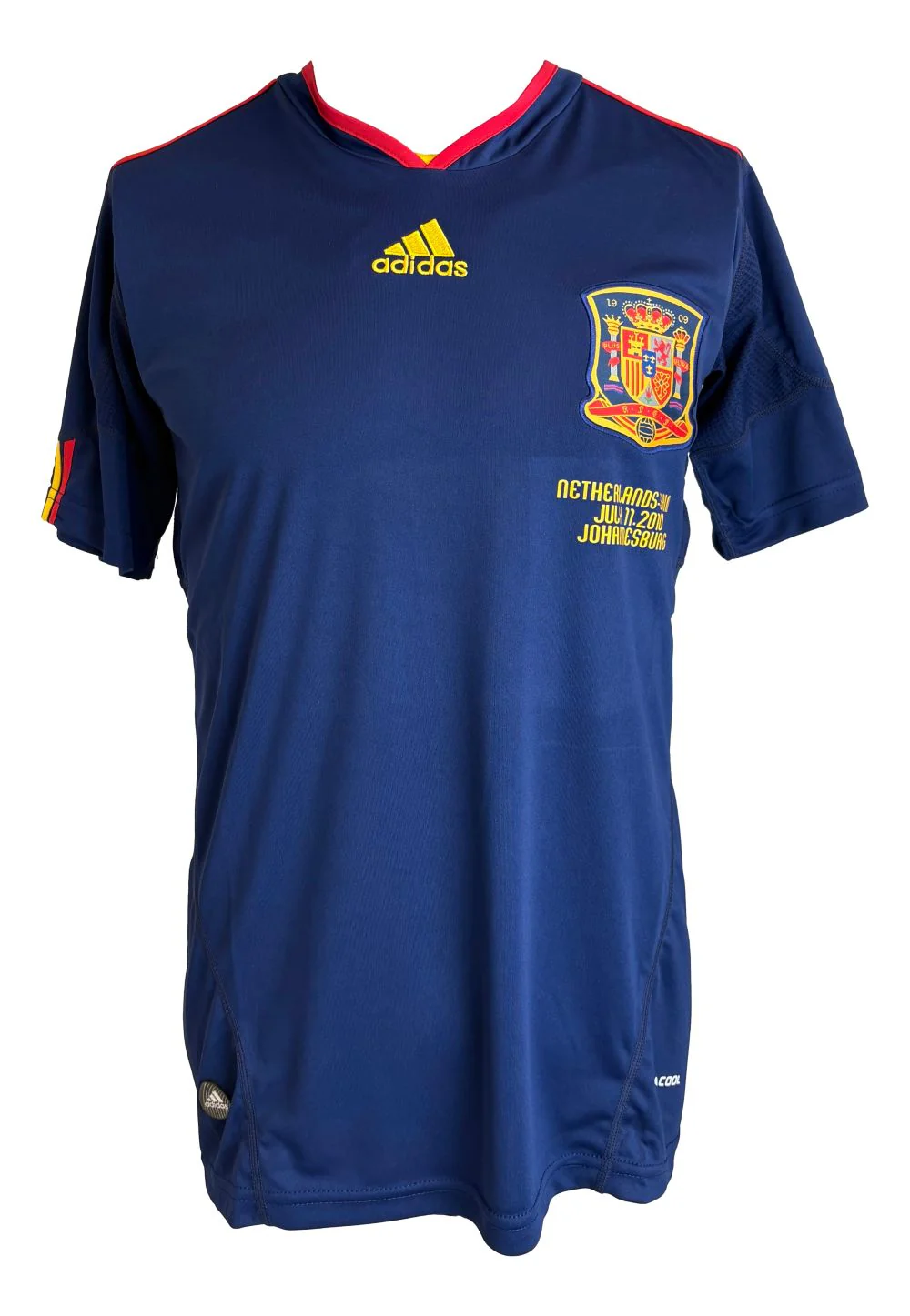 Pedro Signed Spain 2010 Adidas Soccer Jersey BAS - Image 3