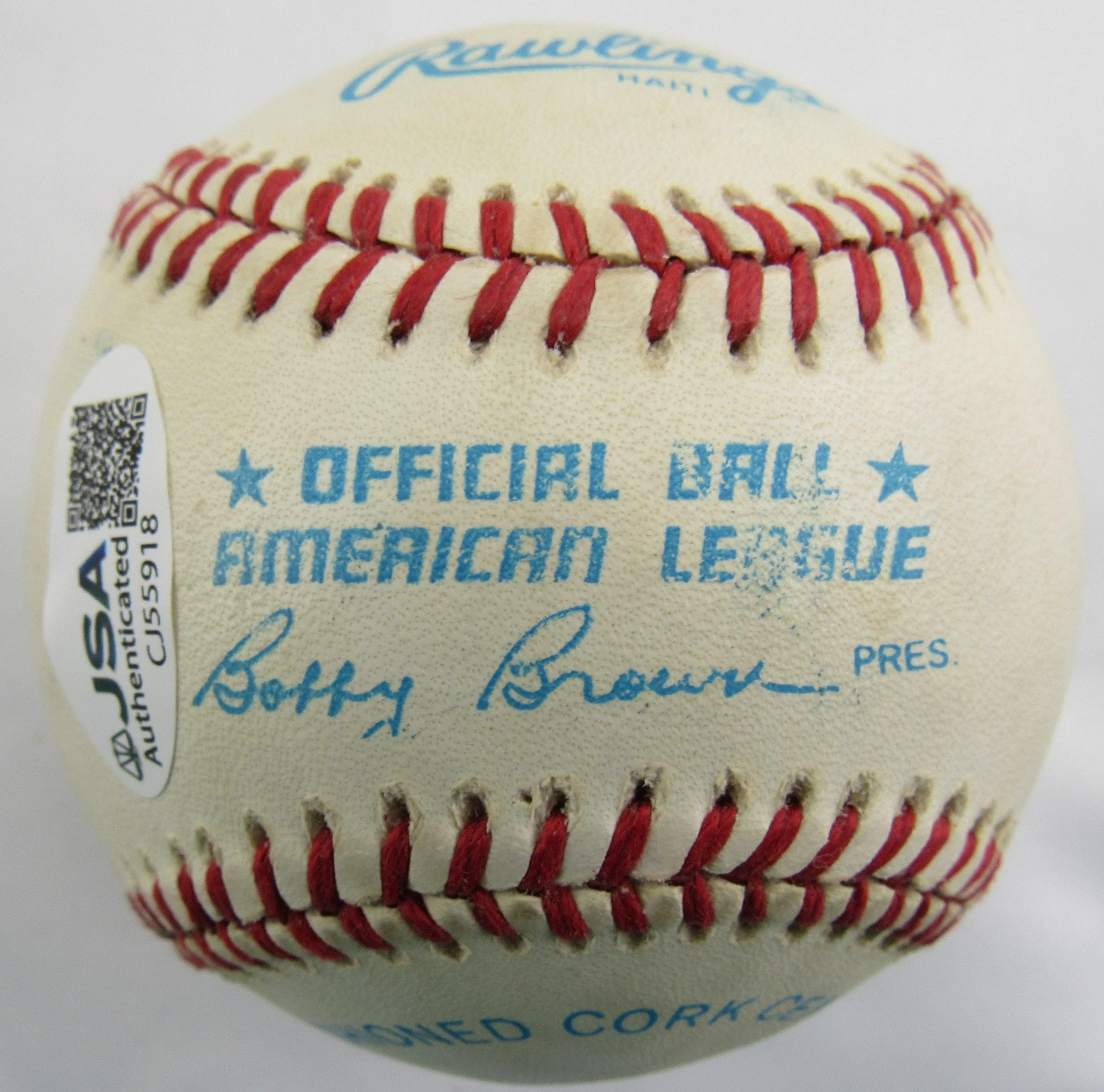 Jim Catfish Hunter Signed Auto Rawlings Baseball JSA CJ55918 - Image 2