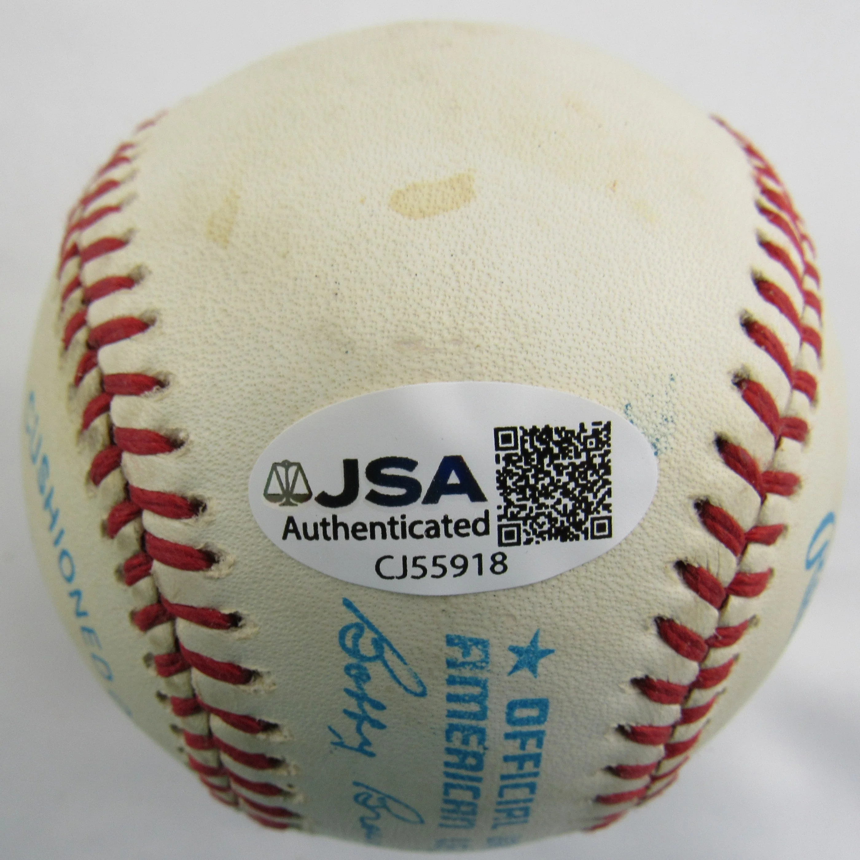 Jim Catfish Hunter Signed Auto Rawlings Baseball JSA CJ55918 - Image 3