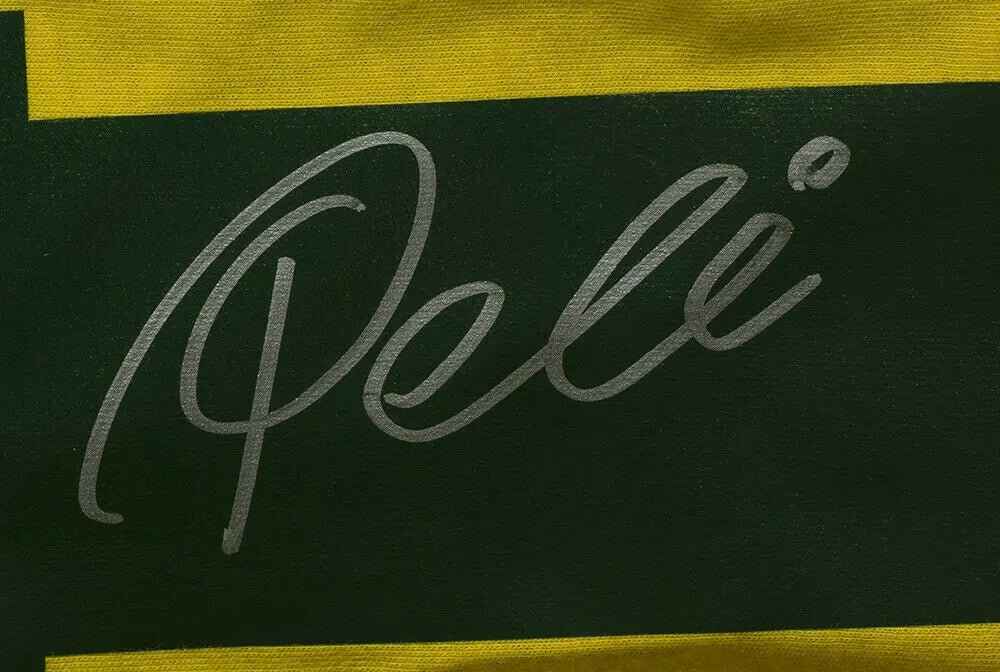 Pele Signed Brazil Soccer Jersey BAS - Image 2