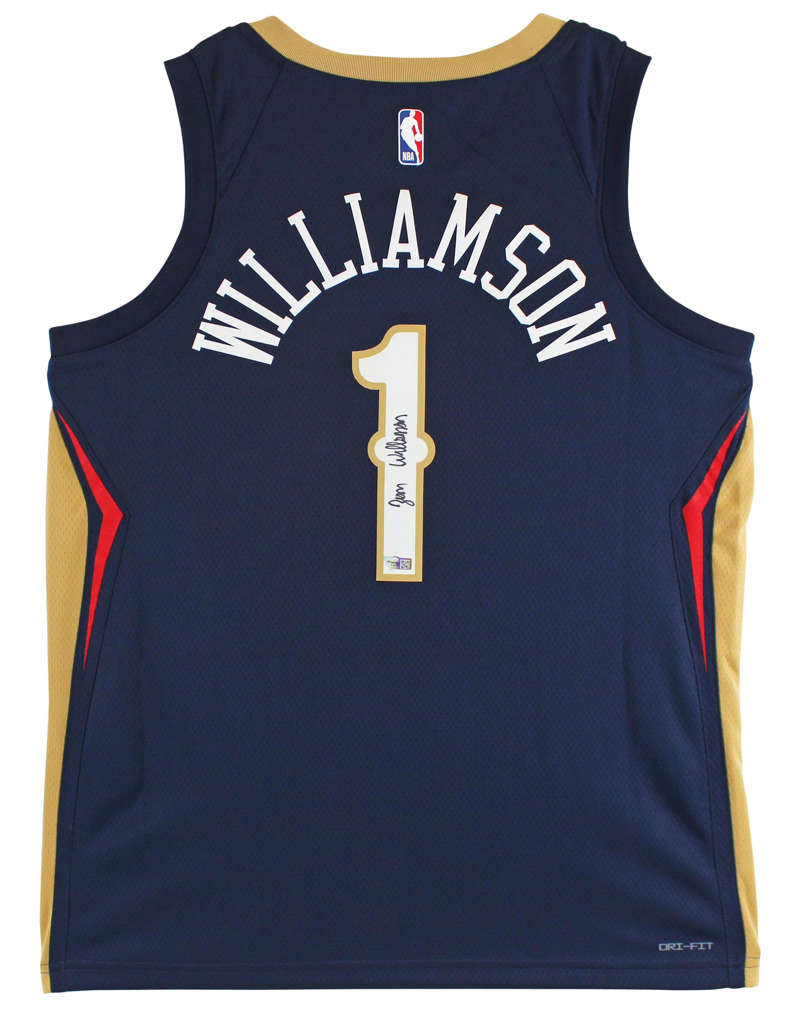 Pelicans Zion Williamson Signed Navy Blue Nike Swingman Jersey Fanatics COA - Image 2