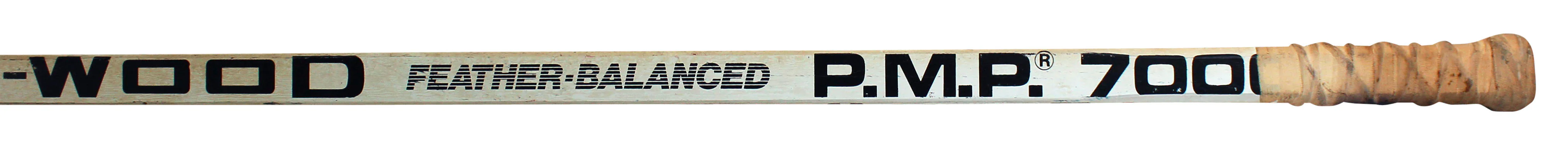 Penguins Phil Bourque Signed Game Used Sher-Wood Hockey Stick BAS #BA74064 - Image 10