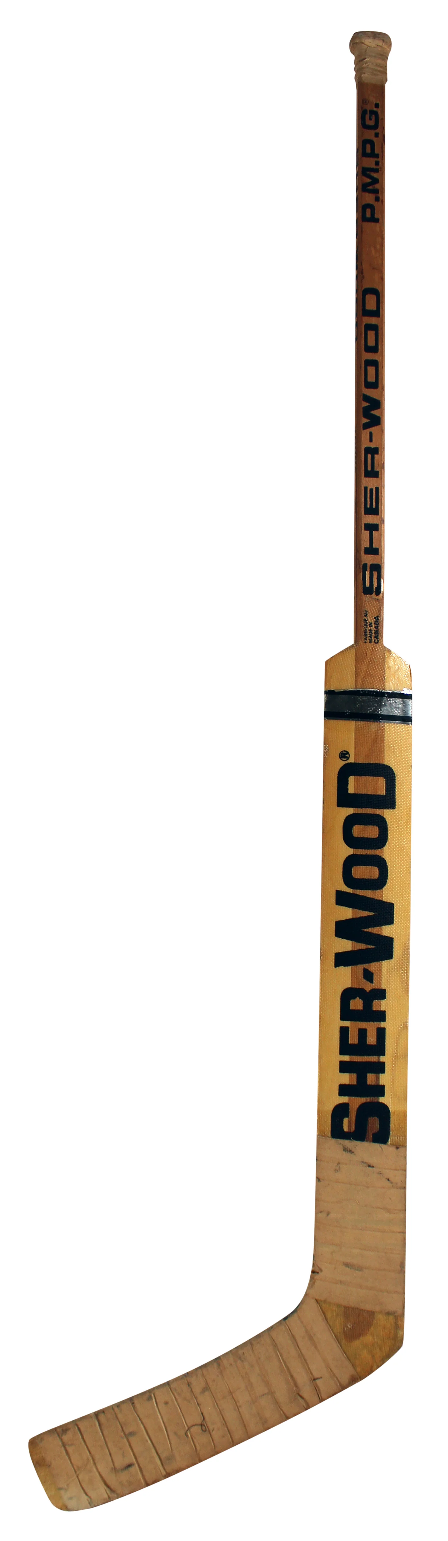 Penguins Wendell Young Signed Game Used Sher-Wood P.M.P.G. Hockey Stick BAS - Image 7