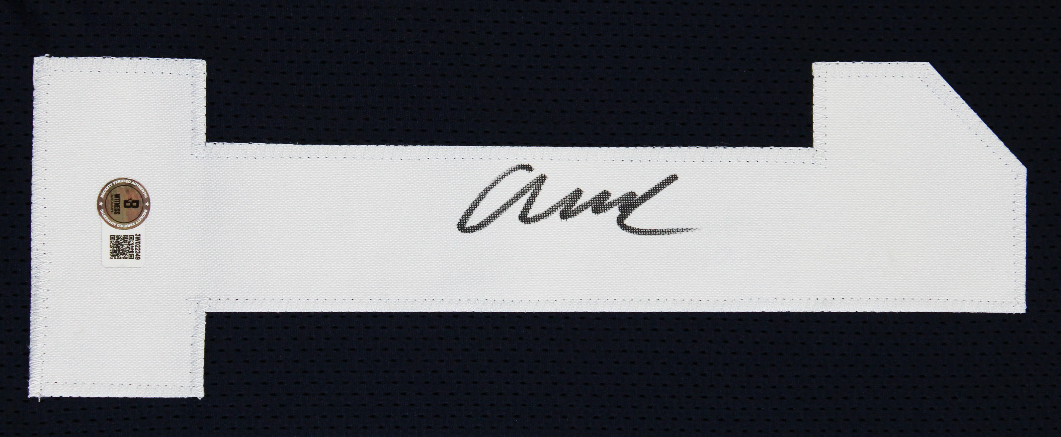 Penn State Abdul Carter Authentic Signed Navy Blue Pro Style Jersey BAS Witness - Image 3