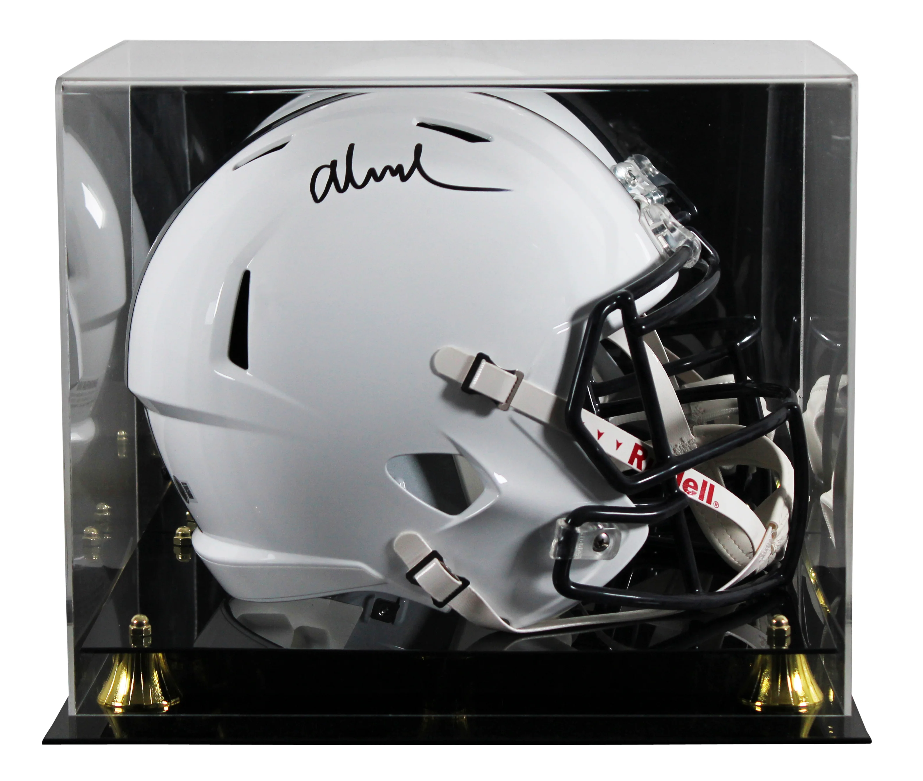 Penn State Abdul Carter Signed Full Size Speed Rep Helmet W/ Case BAS Witnessed - Image 2