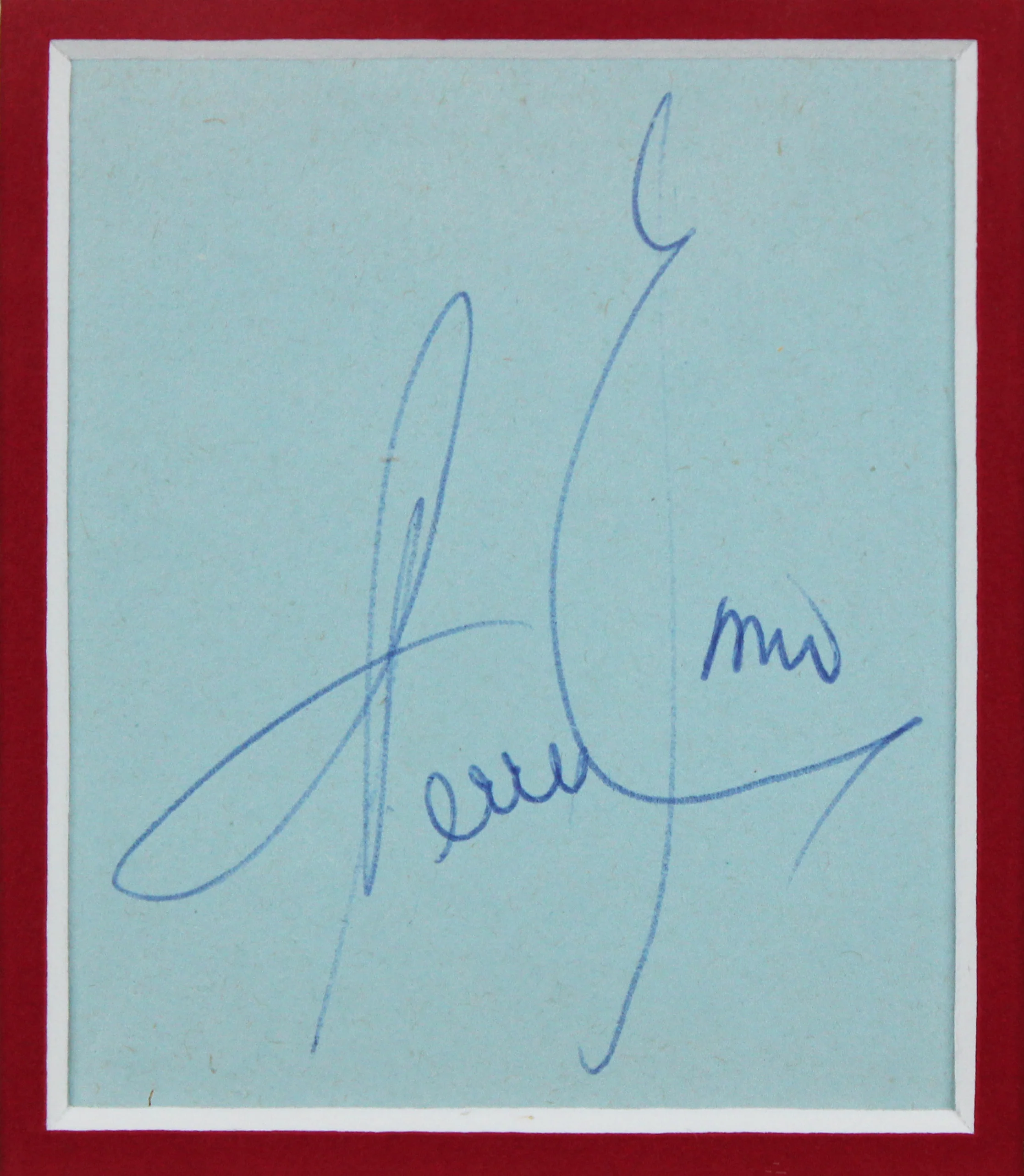 Perry Como Authentic Signed & Framed 2.5x3 Album Page Cut Signature BAS #BN29245 - Image 3