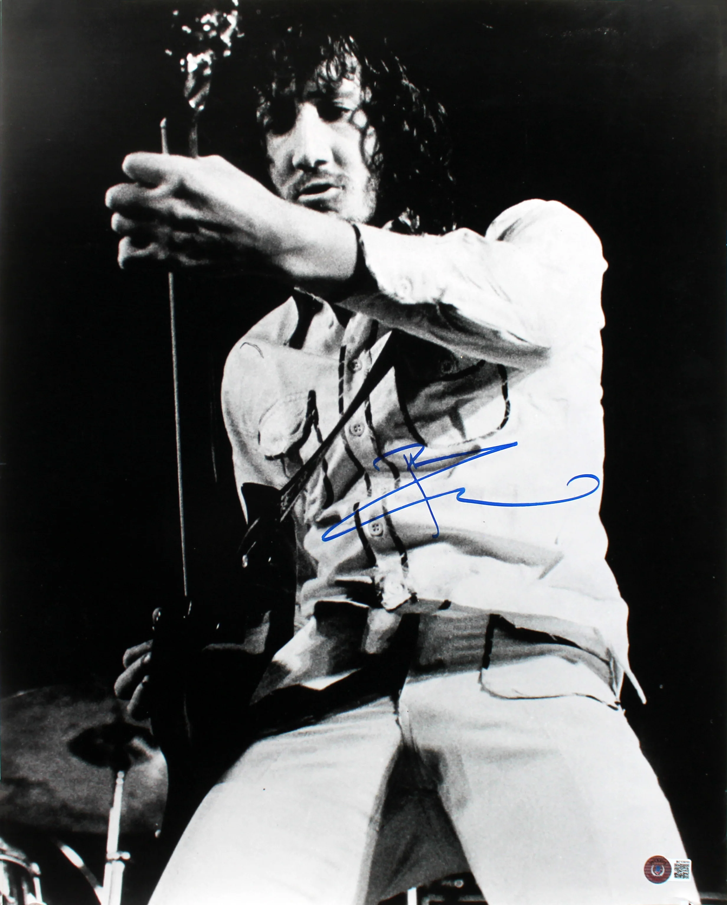 Pete Townshend The Who Authentic Signed 16x20 Black & White Photo BAS #BC13610 - Image 2