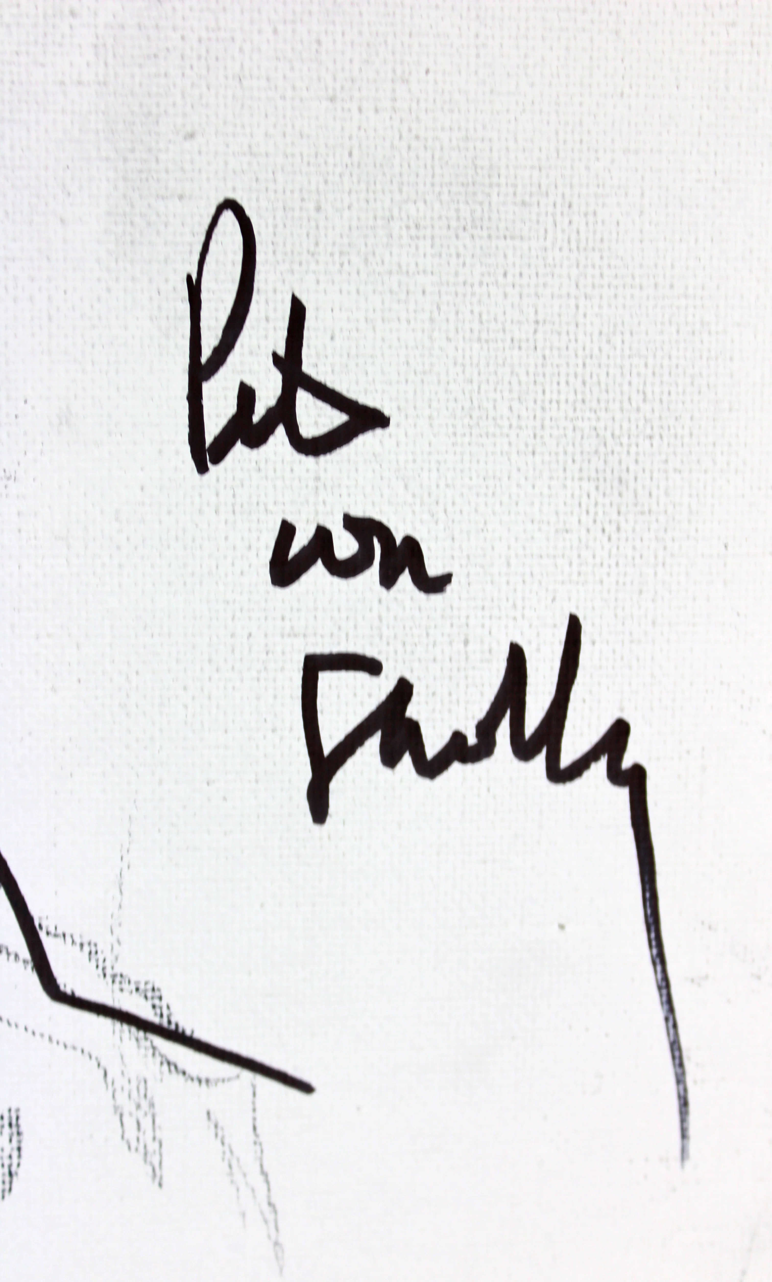 Pete Von Sholly Signed 11x14 Original Art Darkman Sketch Canvas BAS #D94459 - Image 3