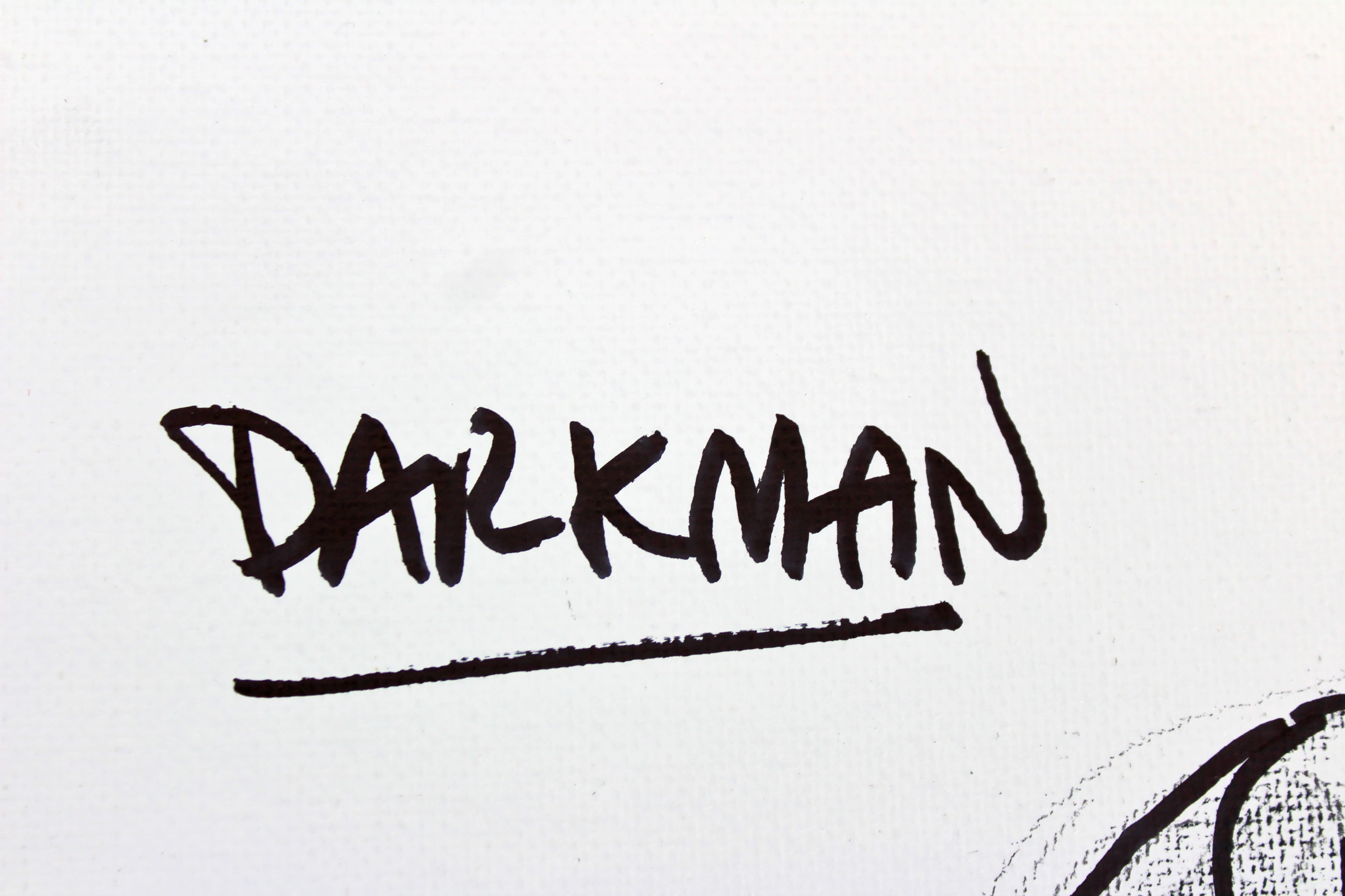 Pete Von Sholly Signed 11x14 Original Art Darkman Sketch Canvas BAS #D94459 - Image 4