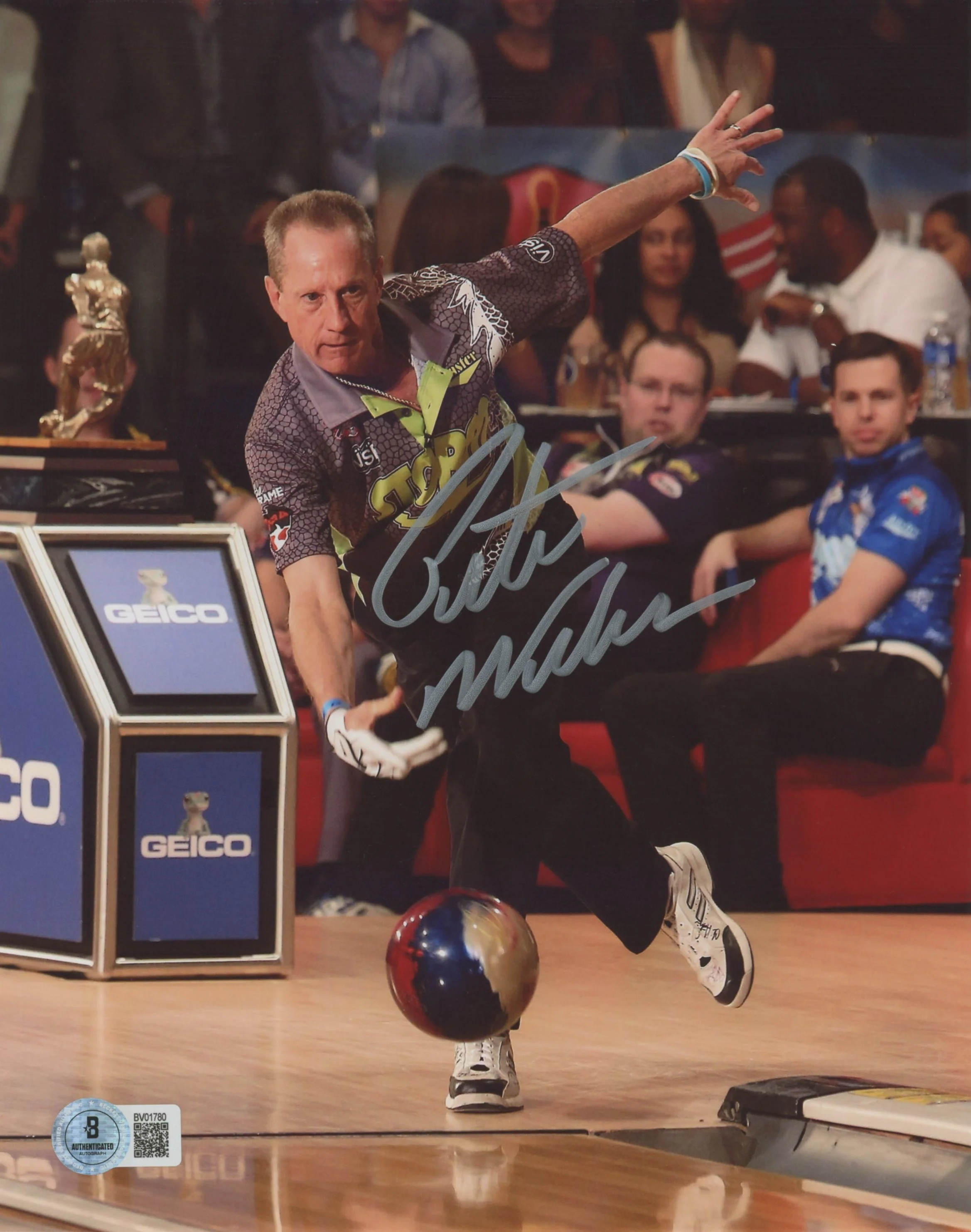 Pete Weber Authentic Signed 8x10 Vertical Photo Autographed BAS 11