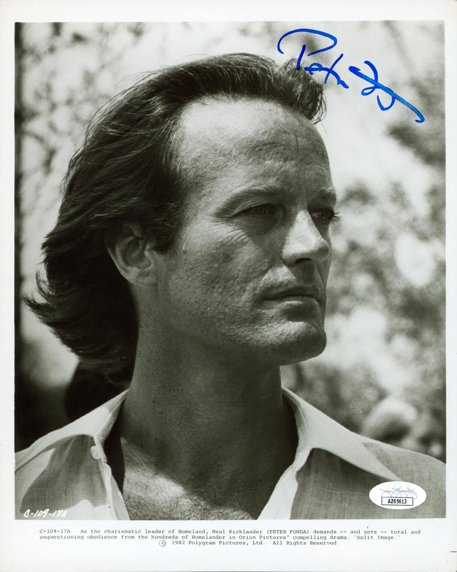 Peter Fonda Split Image Authentic Signed 8x10 Vertical Photo JSA #AZ65613 - Image 2