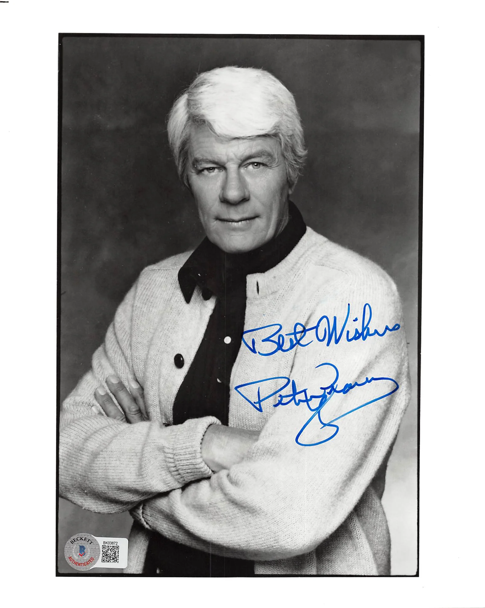 Peter Graves Mission: Impossible "Best Wishes" Signed 8x10 Photo BAS #BK03872 - Image 2