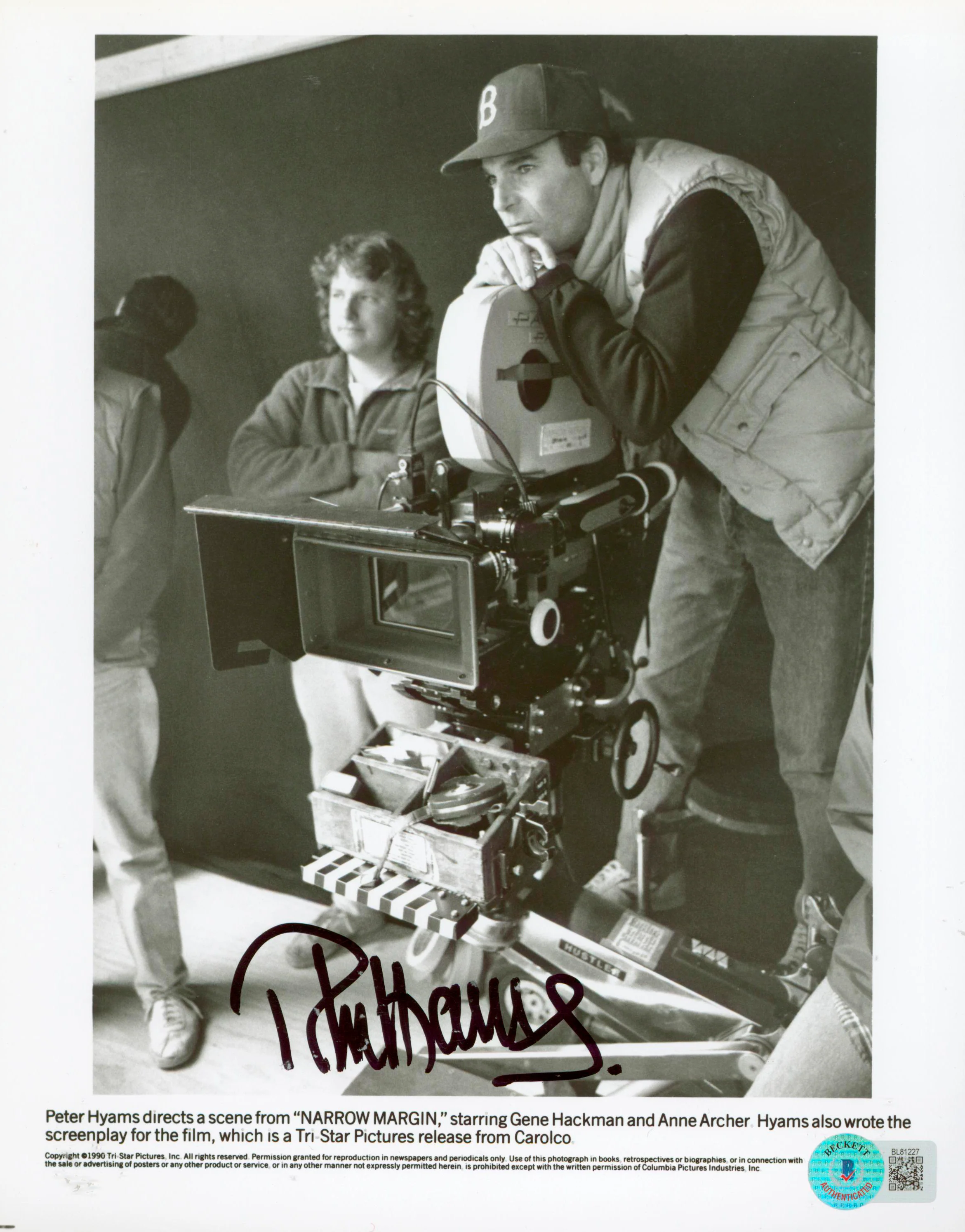 Peter Hyams Narrow Margin Authentic Signed 8x10 Photo Autographed BAS #BL81227 - Image 2