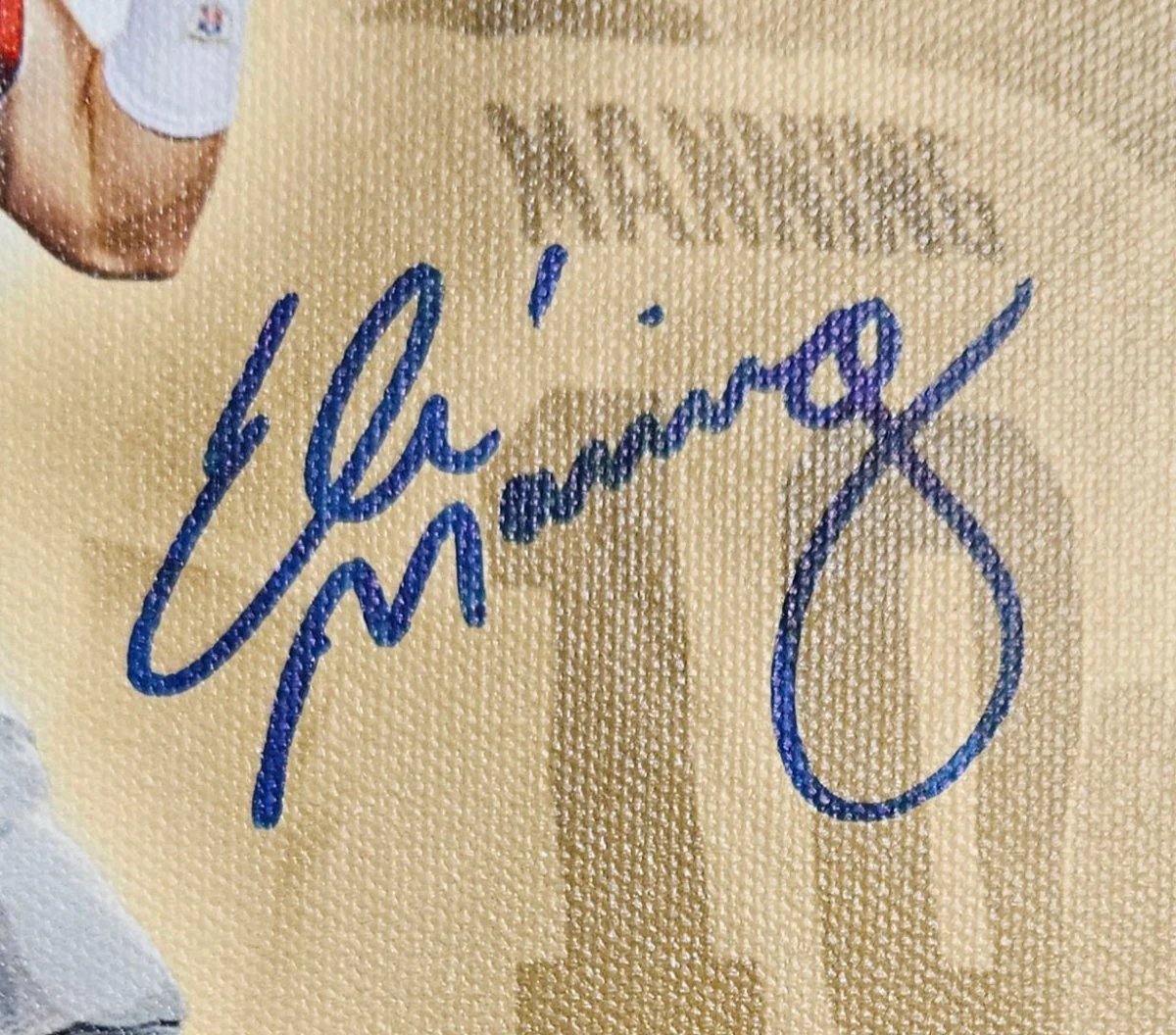 Peyton Eli Archie Manning Signed Framed 20x24 Canvas Steiner Sports Hologram - Image 4