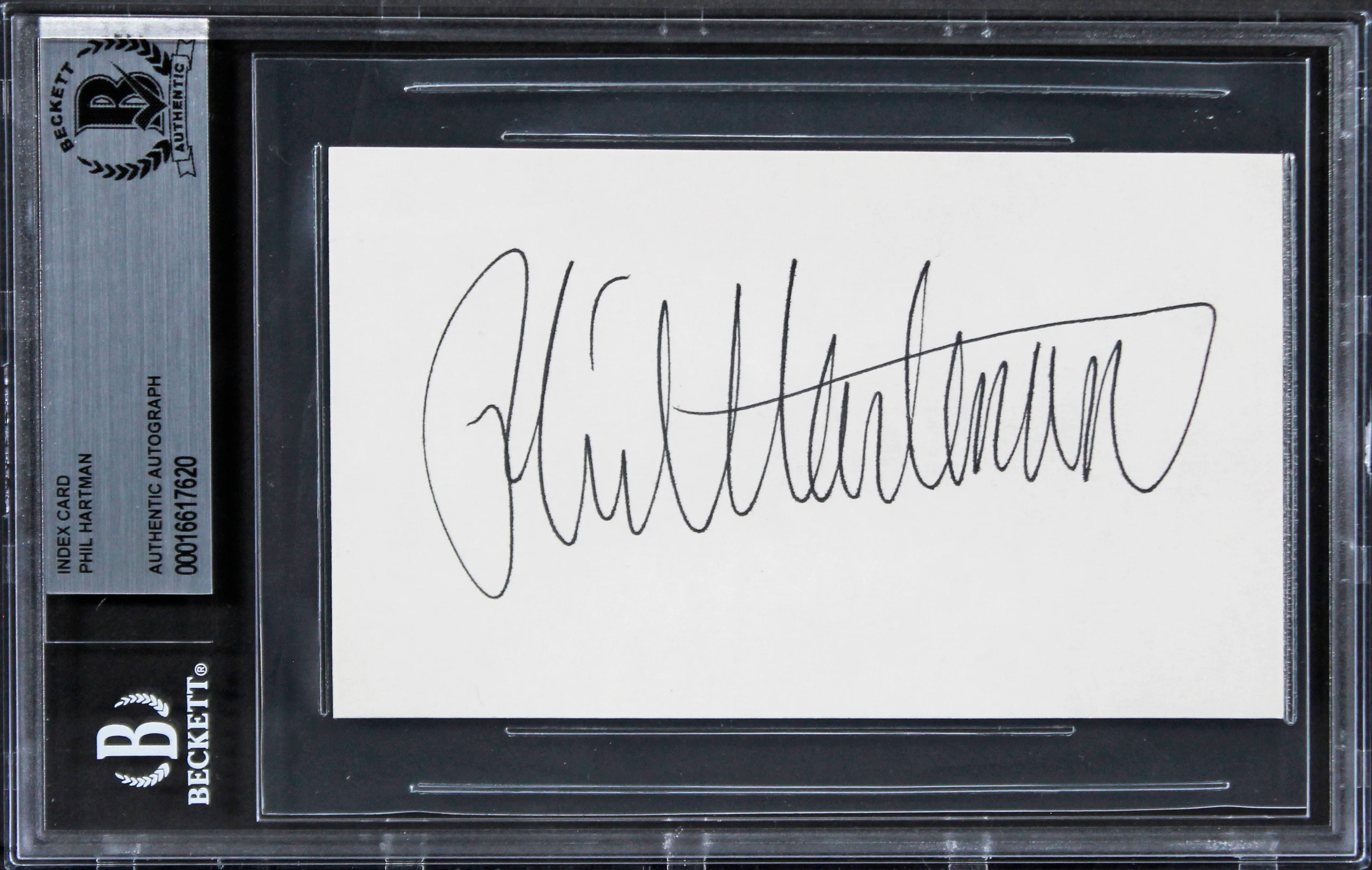 Phil Hartman Saturday Night Live Authentic Signed 3x5 Index Card BAS Slabbed 3