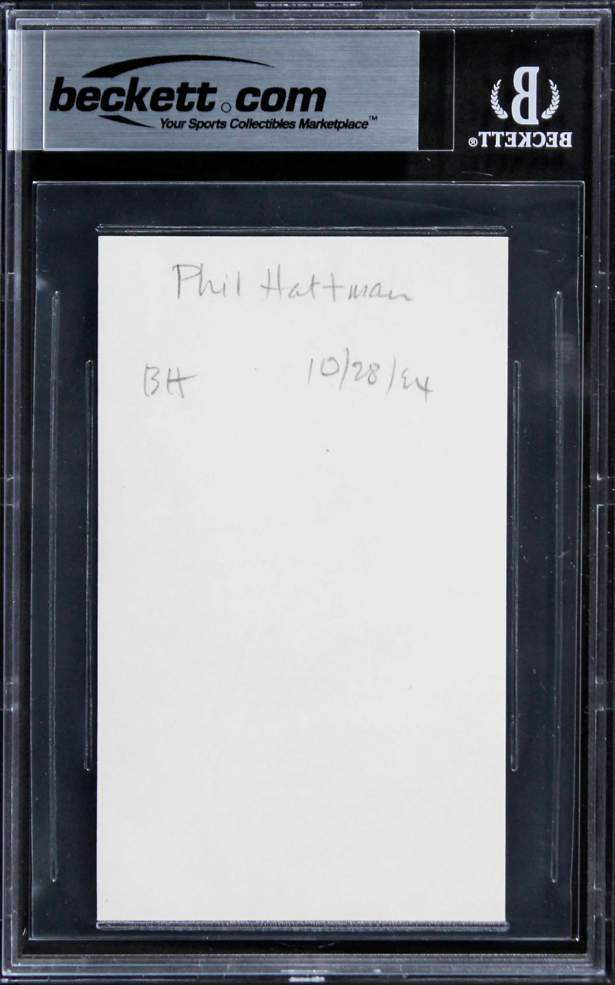 Phil Hartman Saturday Night Live Authentic Signed 3x5 Index Card BAS Slabbed 3 - Image 3