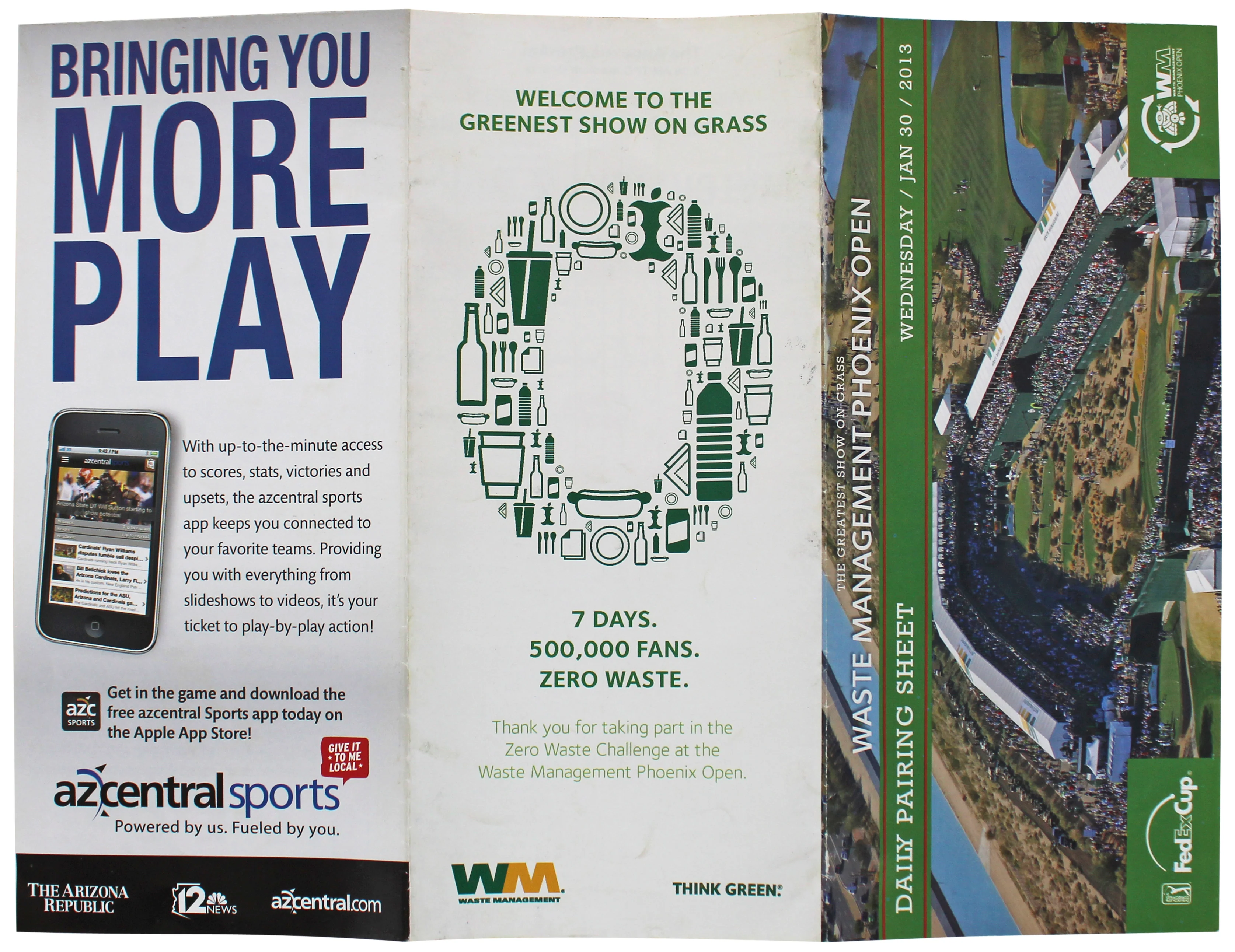 Phil Mickelson Authentic Signed Waste Management Phoenix Open Map BAS #BK12635 - Image 4