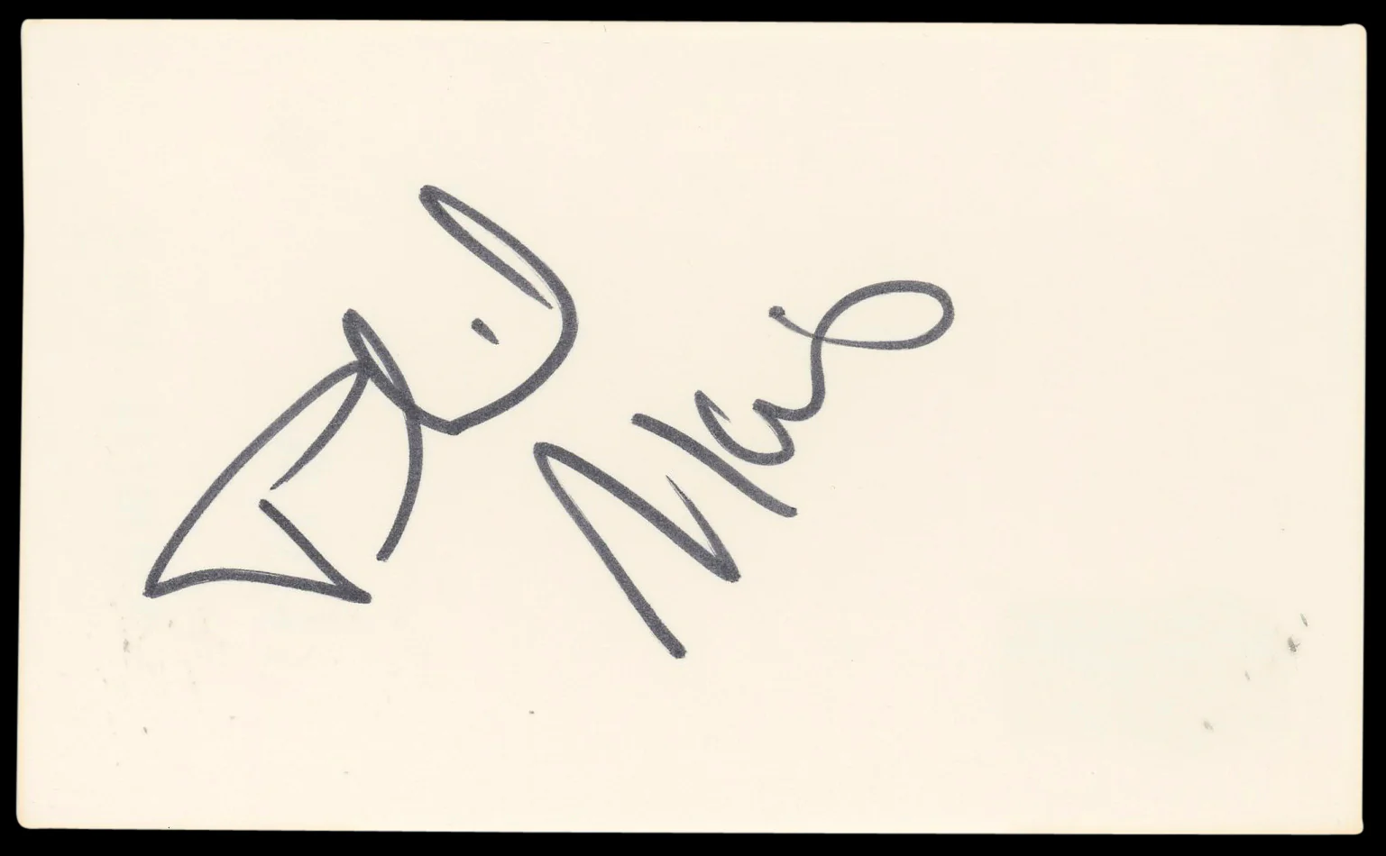 Phil Morris Meet the Spartans Authentic Signed 3x5 Index Card BAS #BN89115 - Image 2
