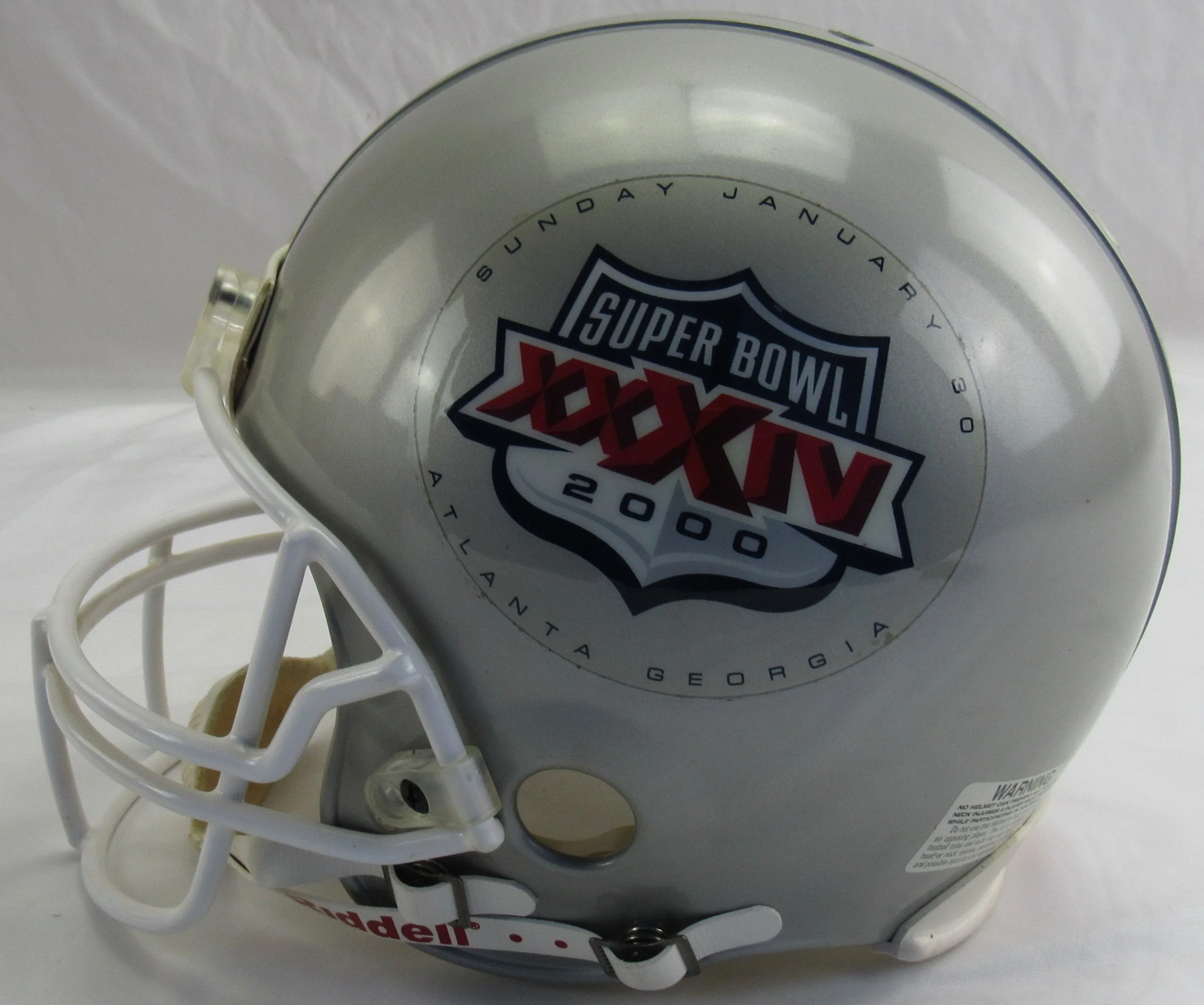 Kurt Warner Super Bowl 2000 Full Sized Football Helmet JSA CL12155 - Image 4