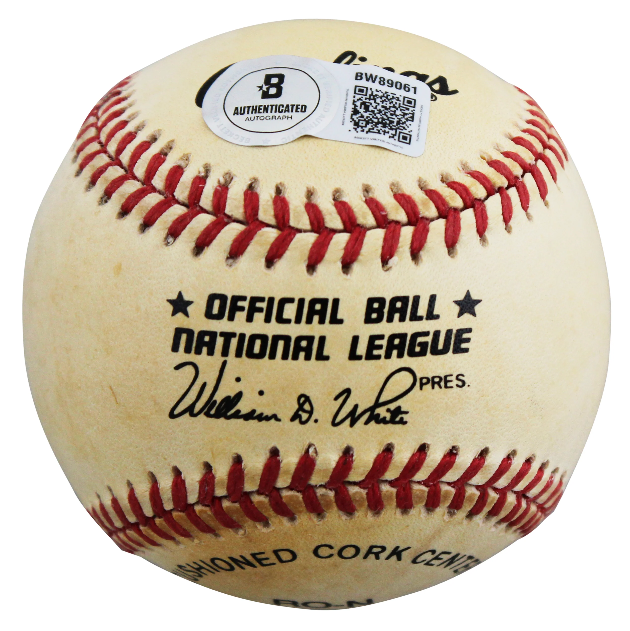 Phillies Mike Schmidt Authentic Signed William White ONL Baseball BAS #BW89061 - Image 8