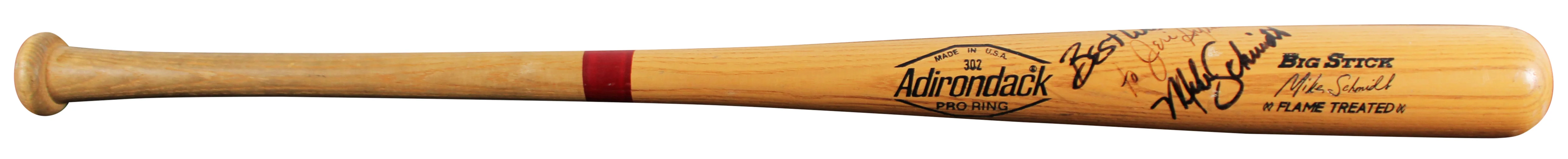 Phillies Mike Schmidt Signed Rawlings Big Stick Player Model Bat BAS #BU55129 - Image 3