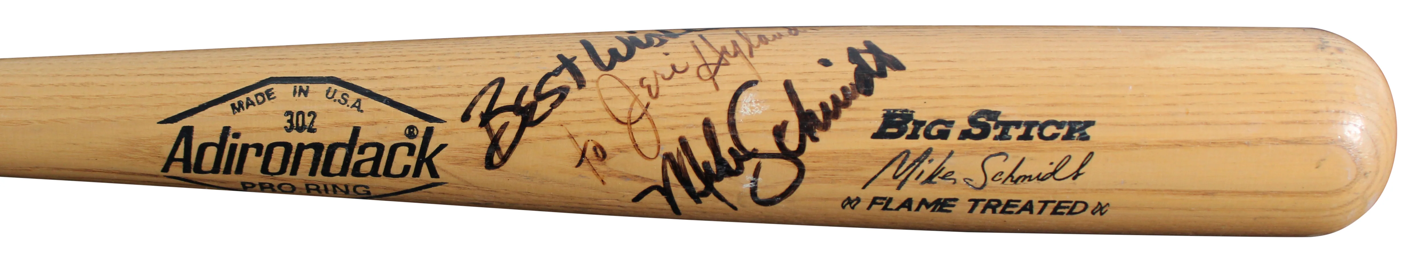 Phillies Mike Schmidt Signed Rawlings Big Stick Player Model Bat BAS #BU55129 - Image 4