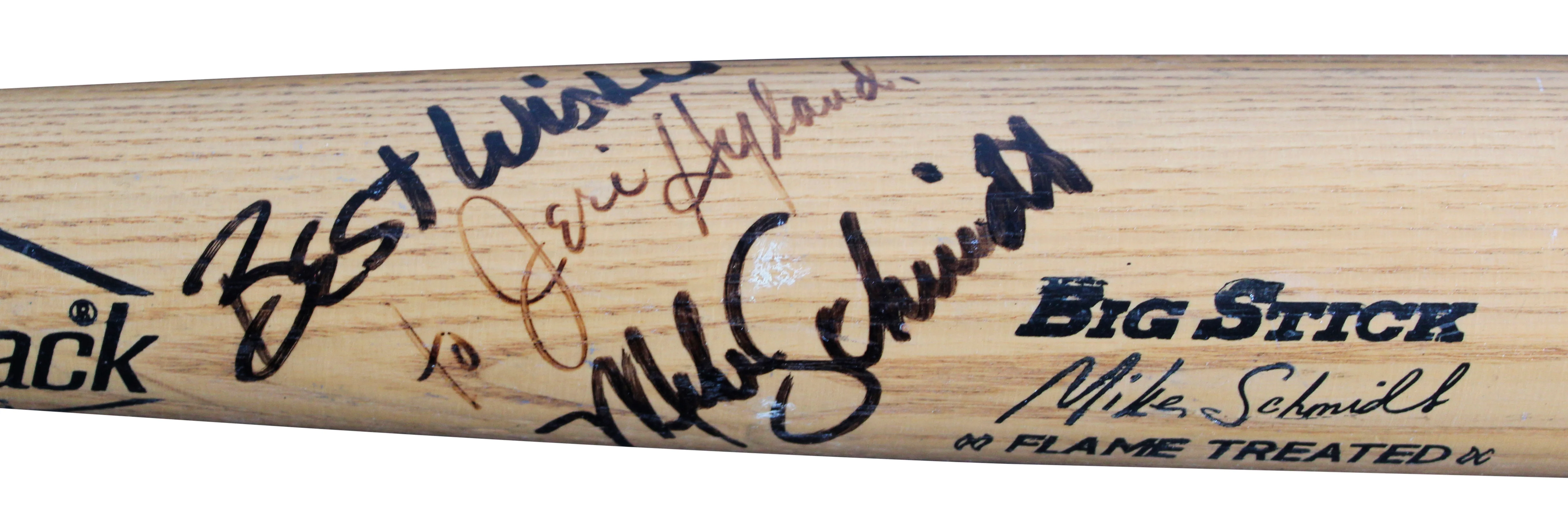 Phillies Mike Schmidt Signed Rawlings Big Stick Player Model Bat BAS #BU55129 - Image 5