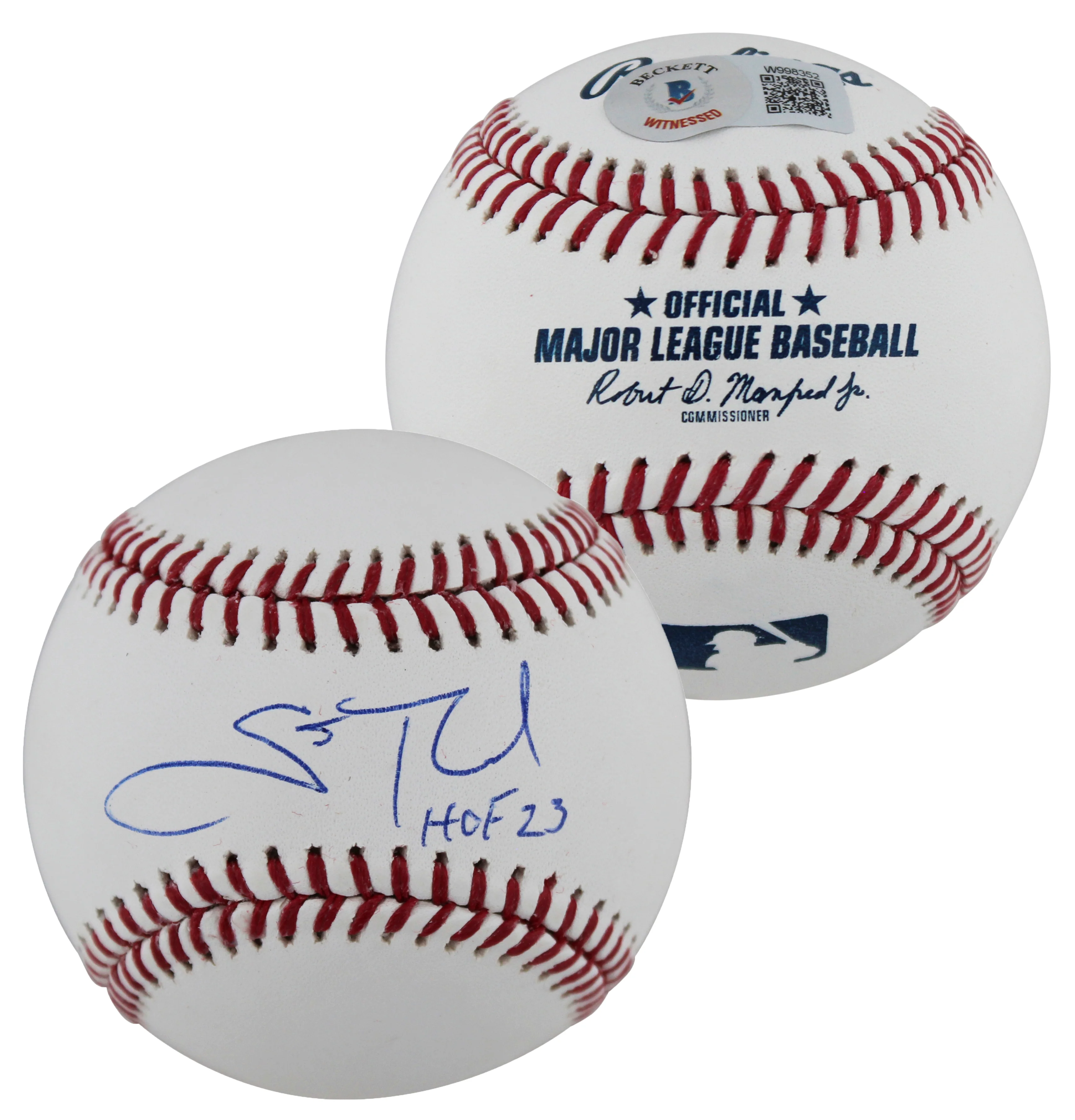 Phillies Scott Rolen "HOF 23" Authentic Signed Oml Baseball w/ Case BAS Wit - Image 3