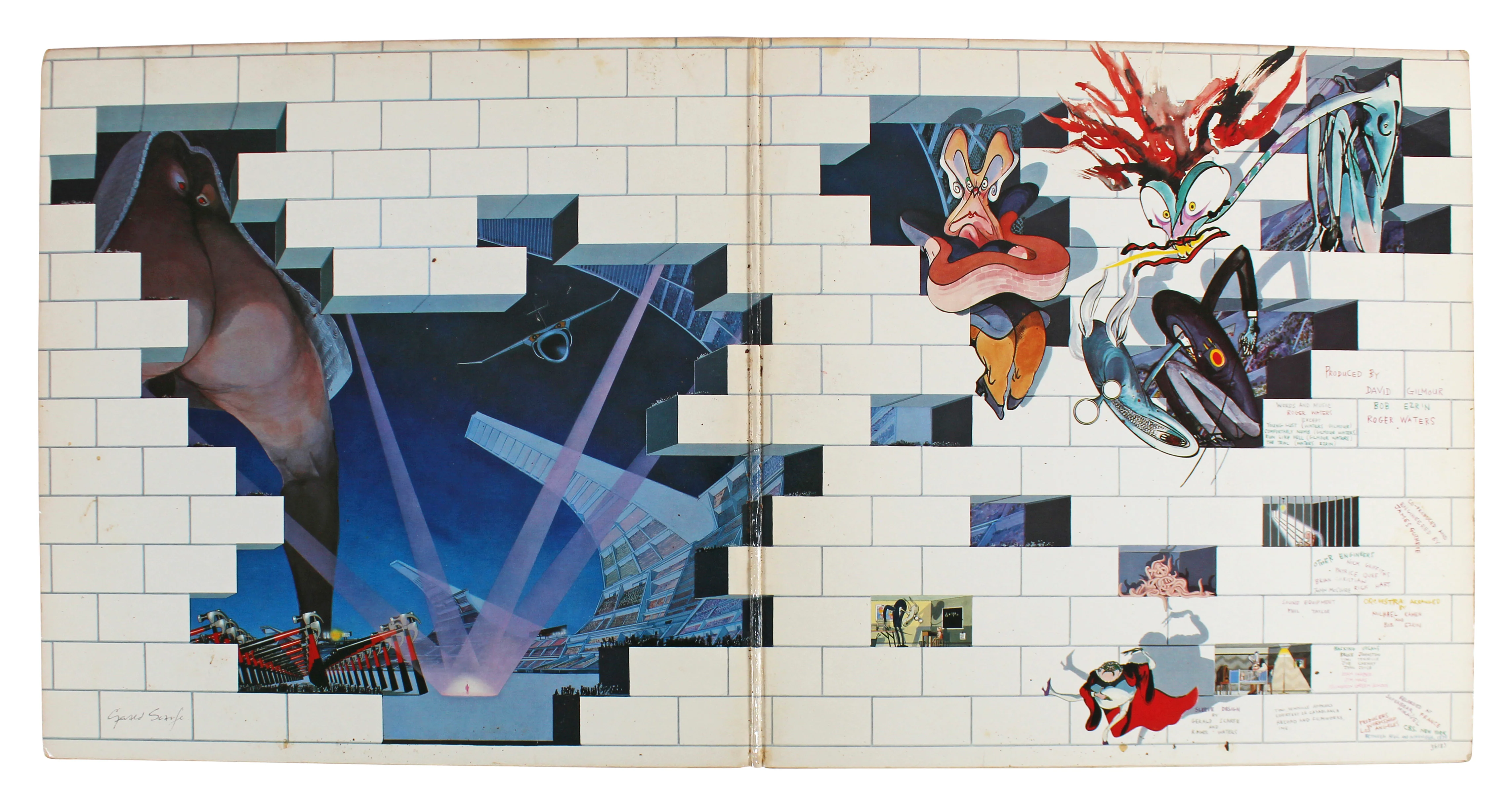 Pink Floyd (4) Gilmour, Waters, Mason & Wright Signed Album Cover JSA & BAS - Image 7