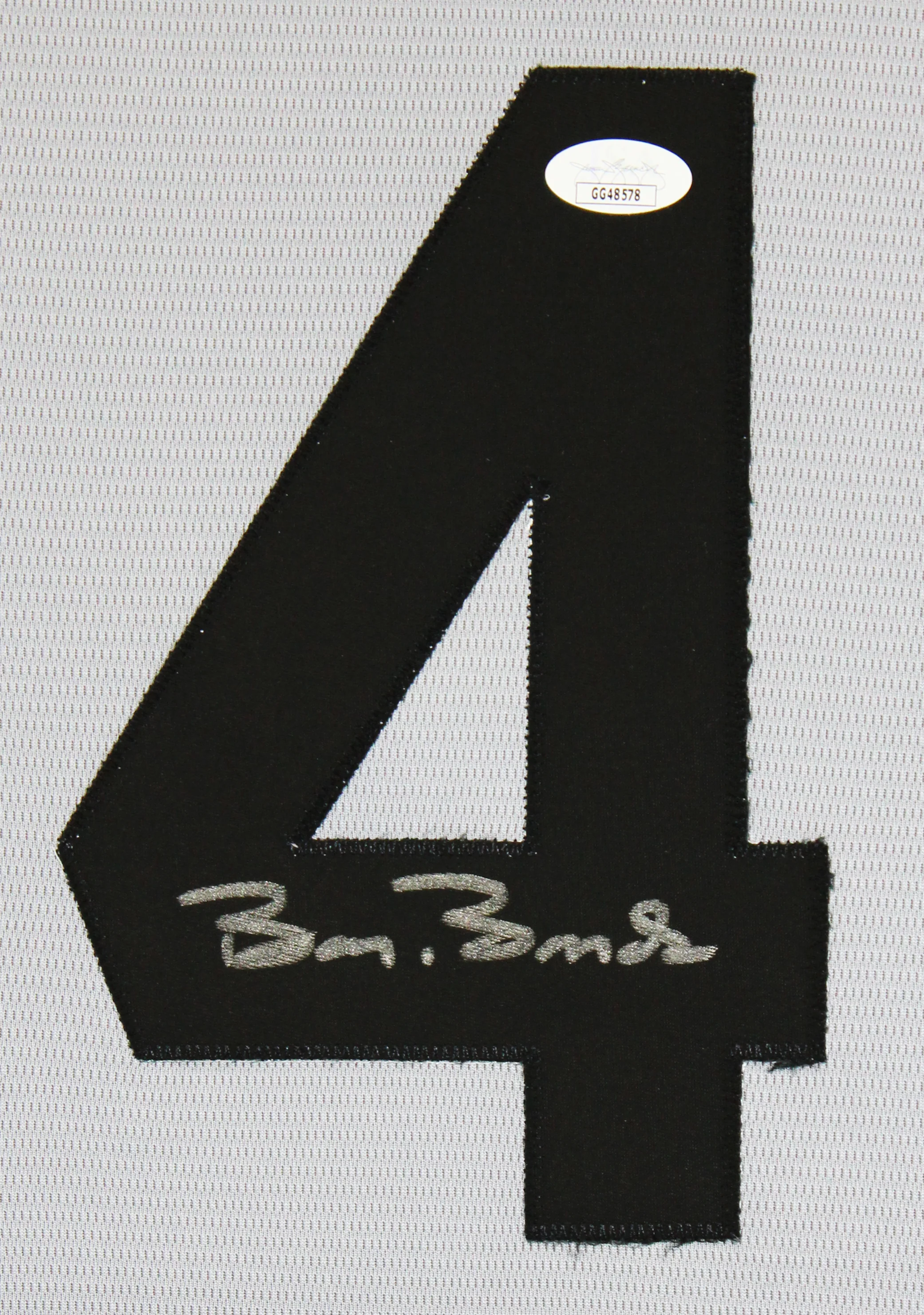 Pirates Barry Bonds Authentic Signed Grey Nike Cooperstown Collection Jersey JSA - Image 4