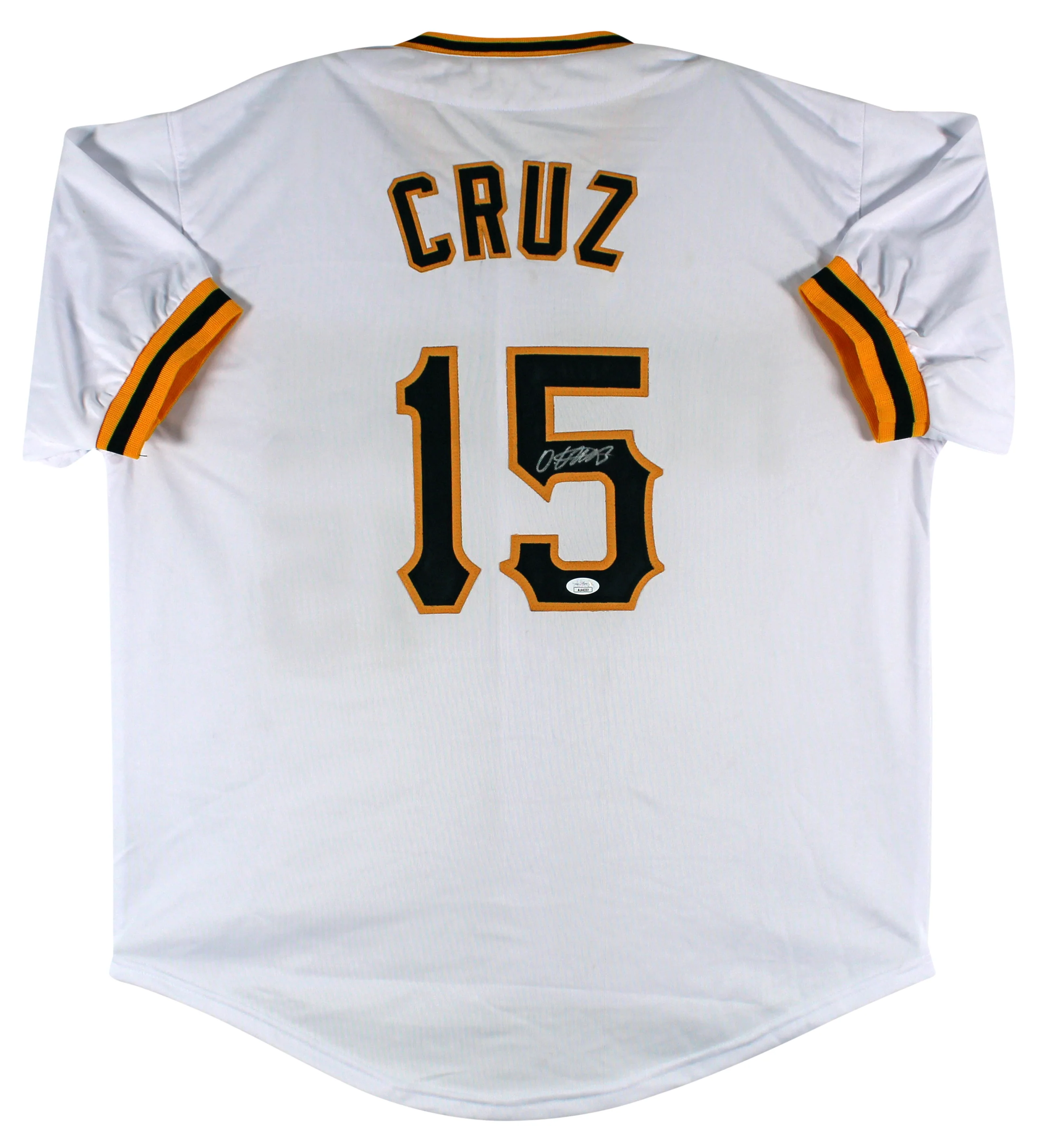 Pirates Oneil Cruz Authentic Signed White Pro Style Jersey Autographed JSA - Image 2
