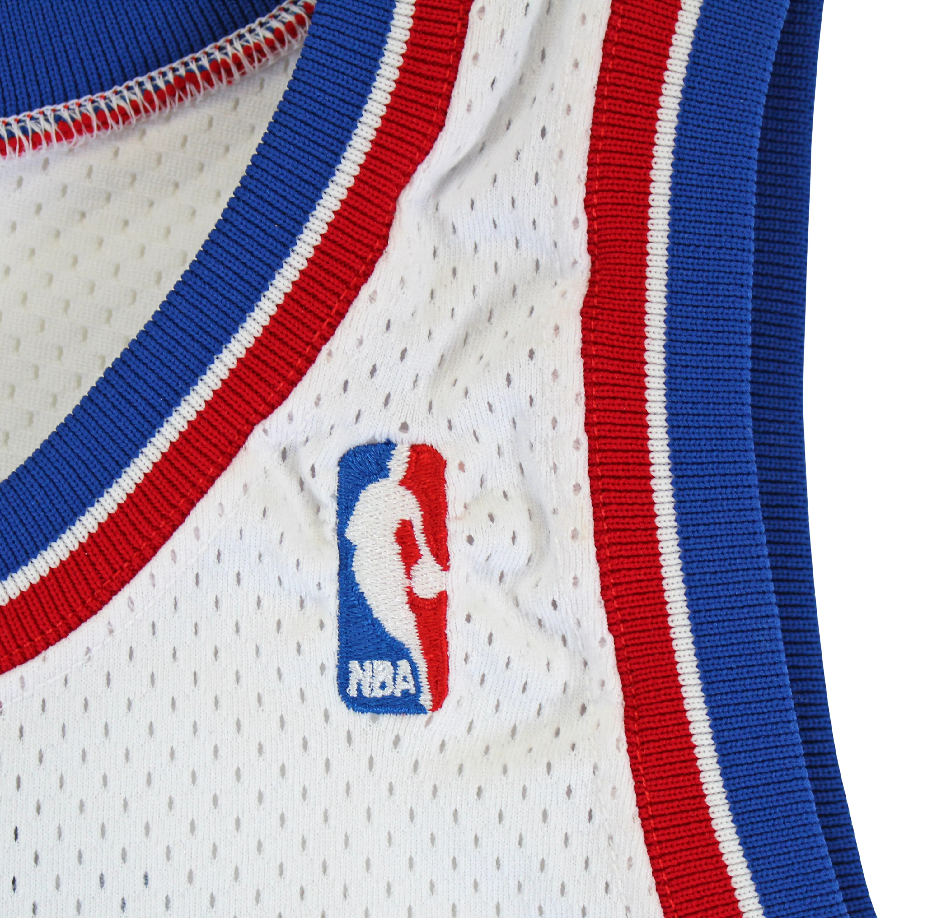 Pistons Joe Dumars Signed 1993-94 Game Issued / Worn White Jersey BAS #AA03173 - Image 9