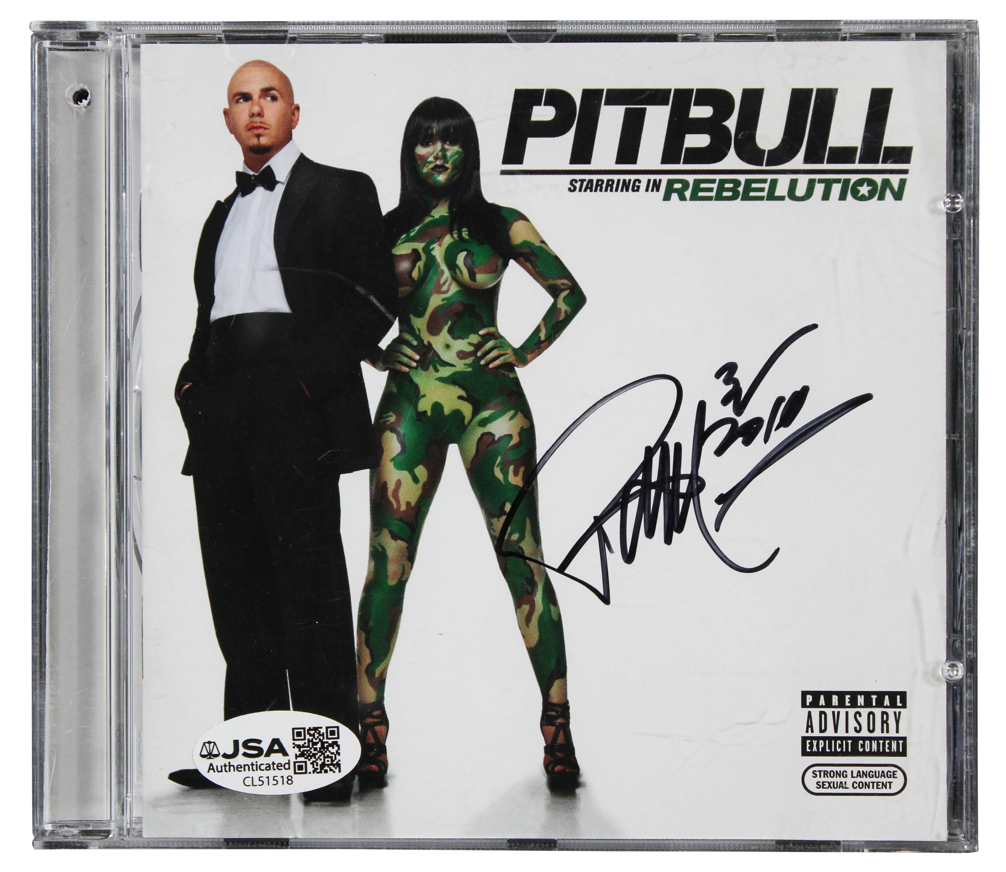 Pitbull Signed Pitbull Starring in Rebelution CD Booklet w/ Disc JSA #CL51518 - Image 2