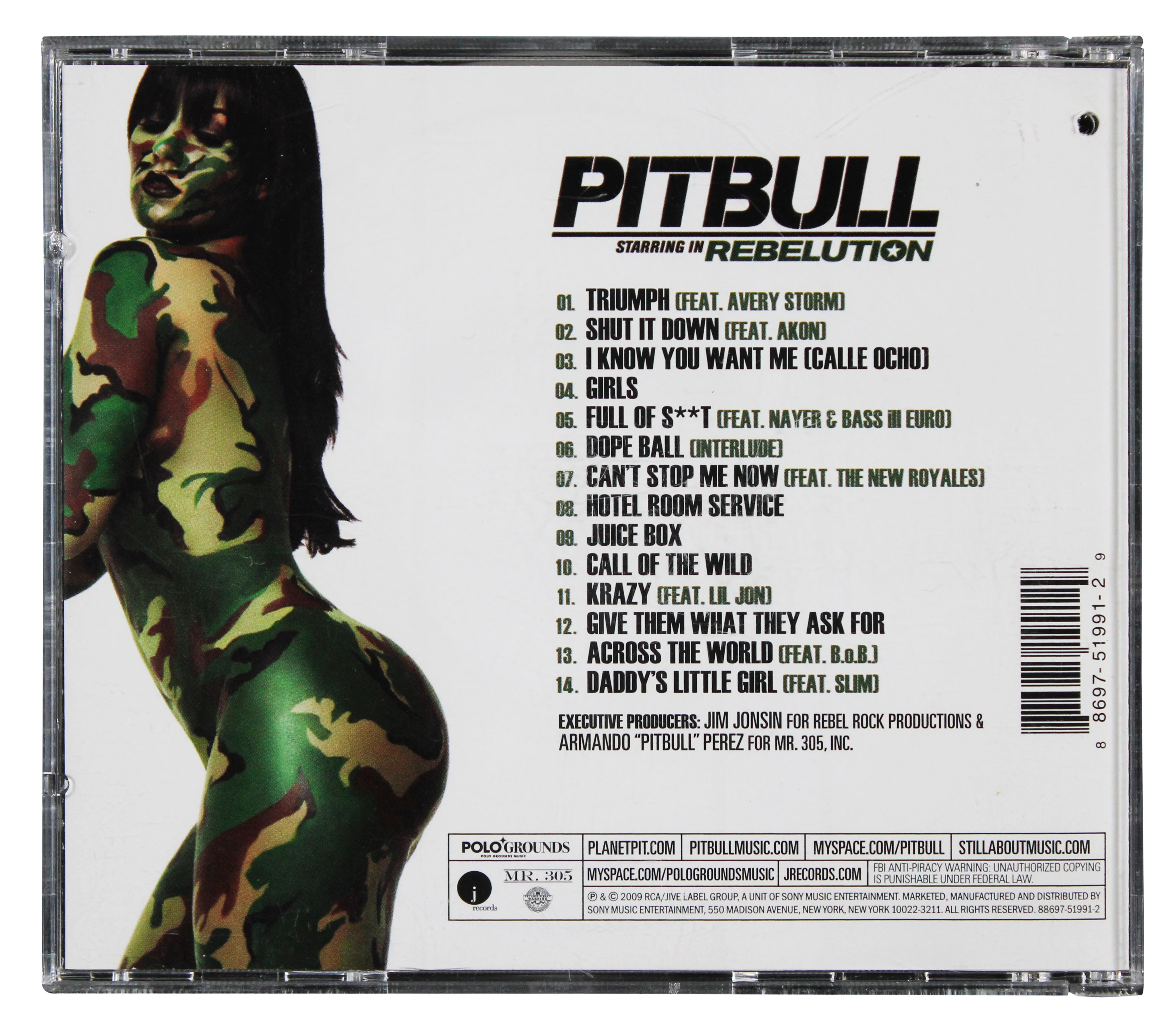 Pitbull Signed Pitbull Starring in Rebelution CD Booklet w/ Disc JSA #CL51518 - Image 5