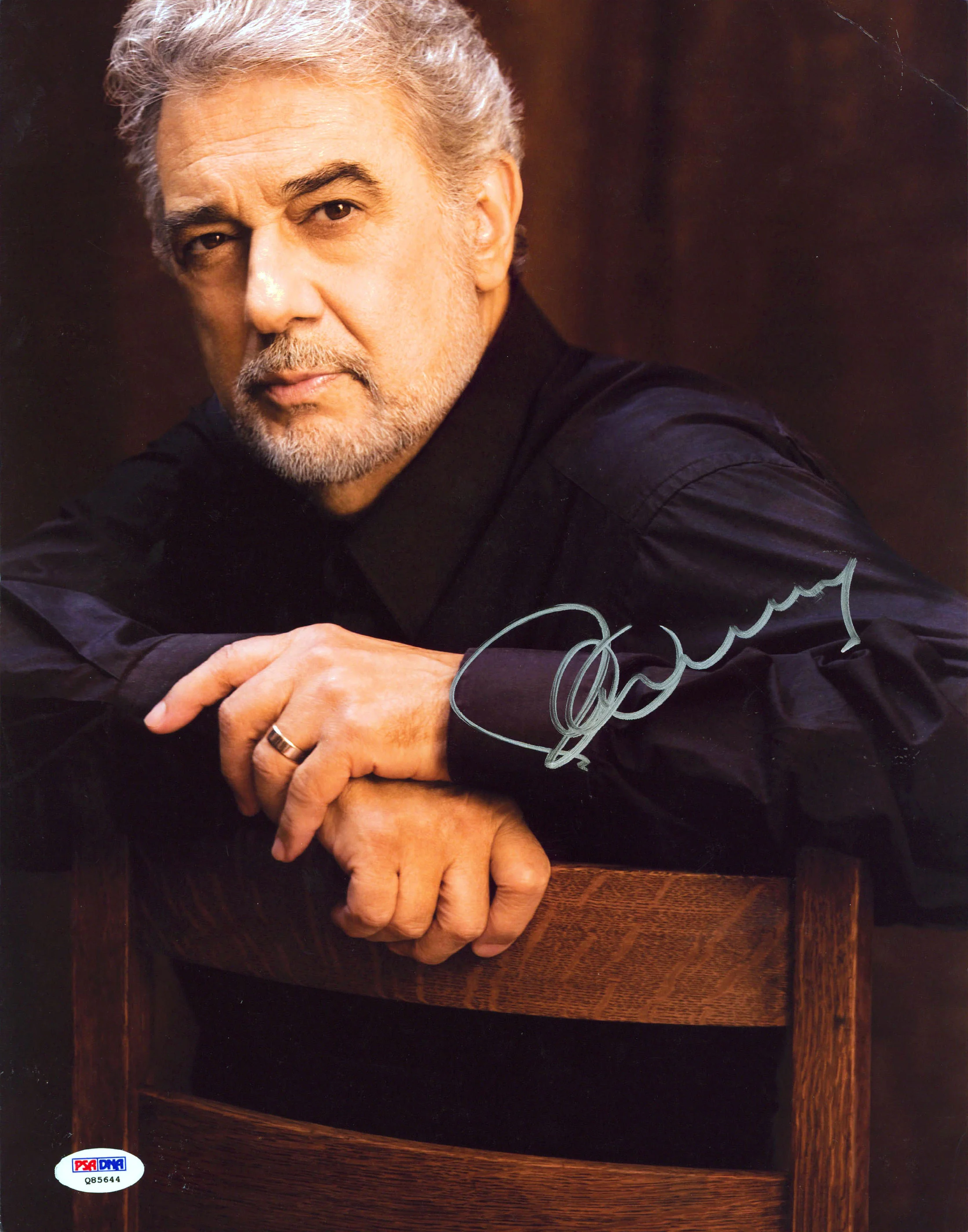 Placido Domingo The Three Tenors Authentic Signed 11x14 Photo PSA/DNA #Q85644 - Image 2
