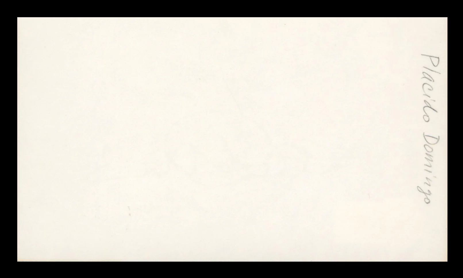 Placido Domingo The Three Tenors Authentic Signed 3x5 Index Card BAS #BL96961 - Image 3