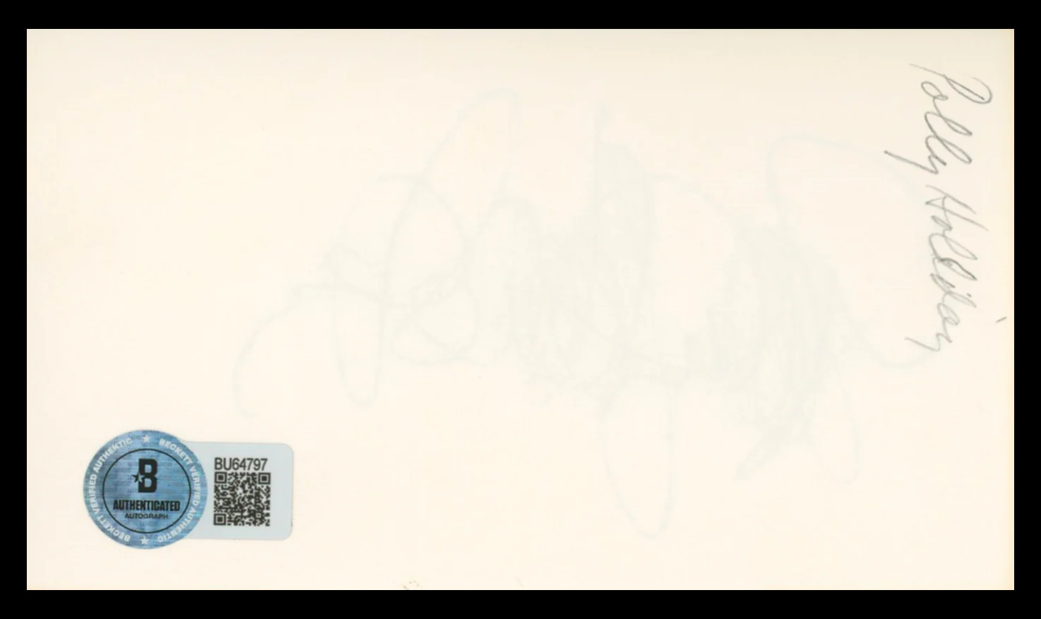 Polly Holliday Alice Authentic Signed 3x5 Index Card Autographed BAS #BU64797 - Image 3