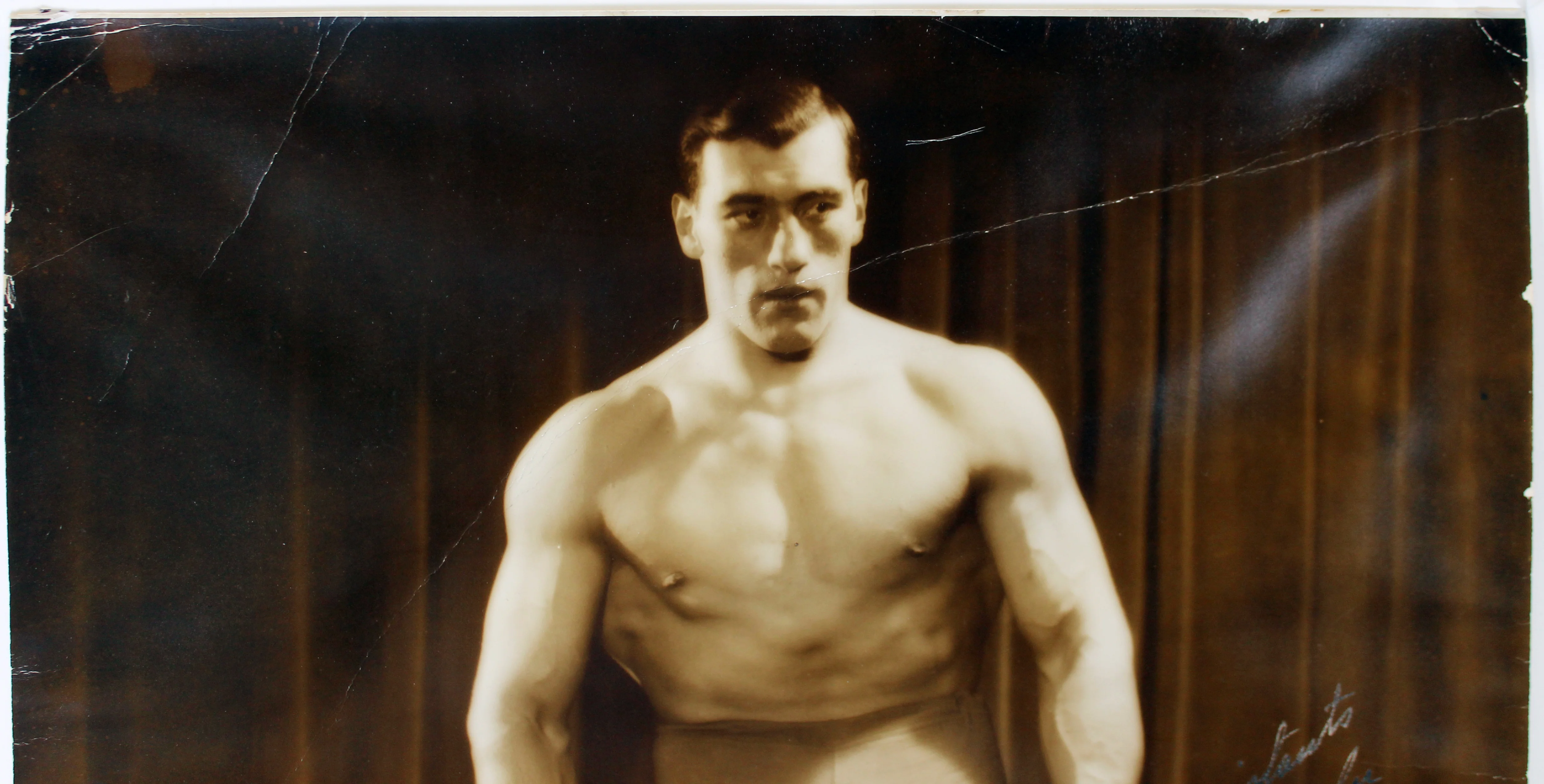 Primo Carnera Authentic Signed 1931 13x16.5 Vintage Sepia Photo JSA #BB36794 - Image 6