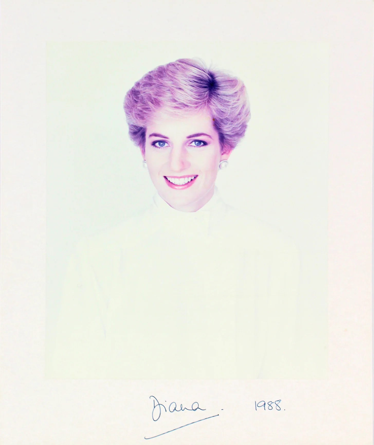 Princess Diana 1988 Authentic Signed 10x12 Mounted Photo Autographed BAS #A39045 - Image 2