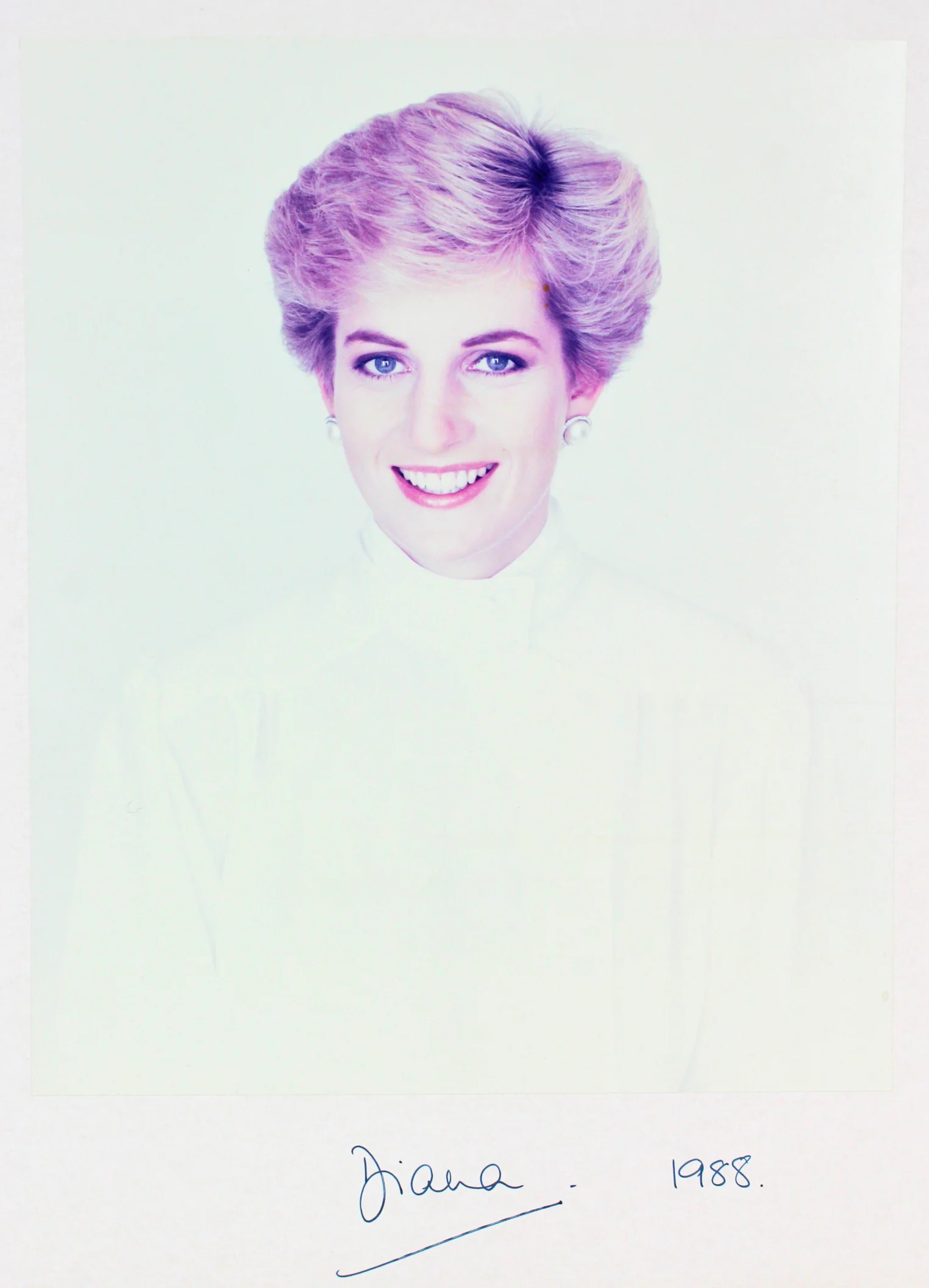Princess Diana 1988 Authentic Signed 10x12 Mounted Photo Autographed BAS #A39045 - Image 4