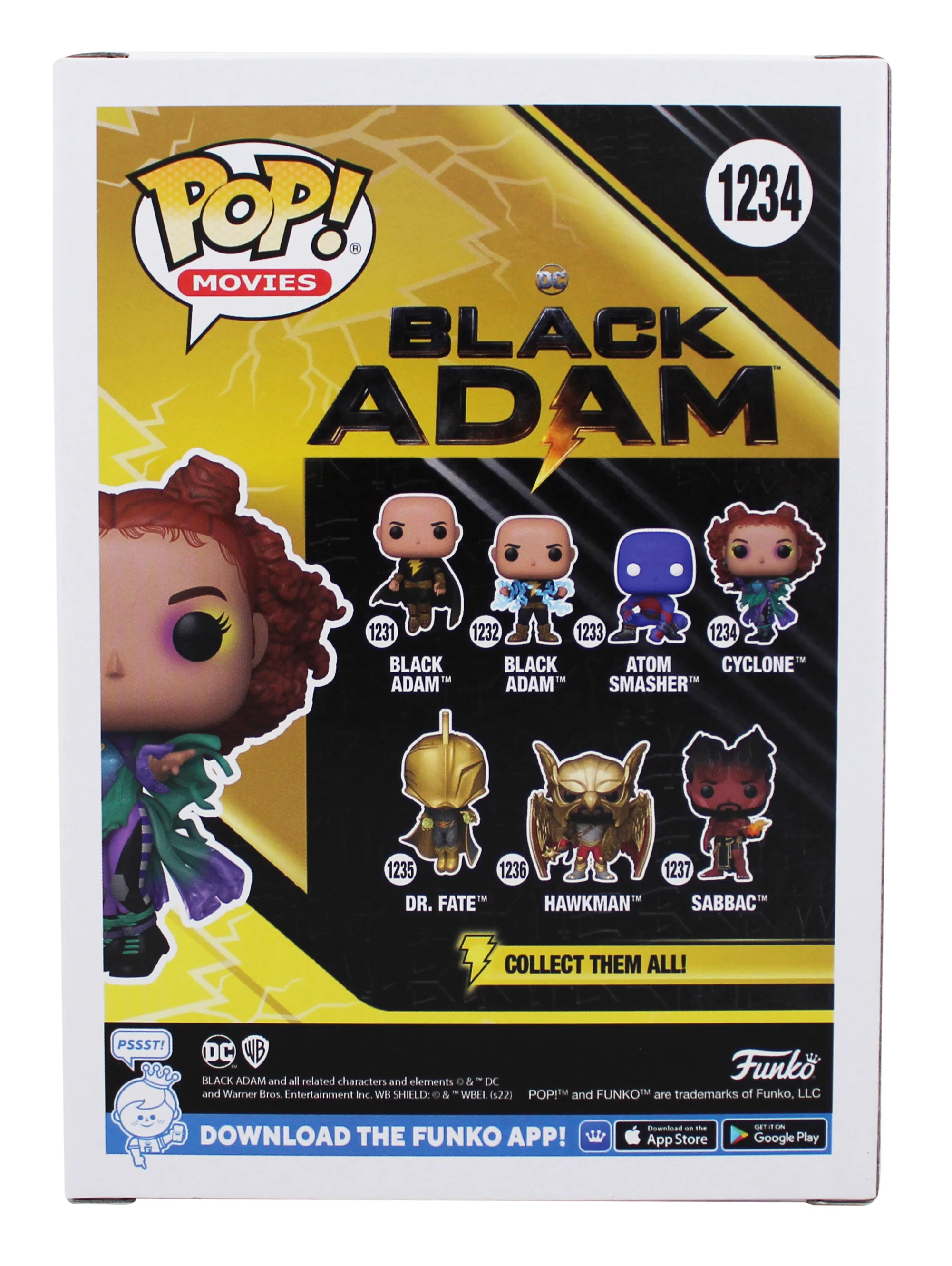 Quintessa Swindell Black Adam Signed Cyclone #1234 Funko Pop Figure PSA #AL71387 - Image 5