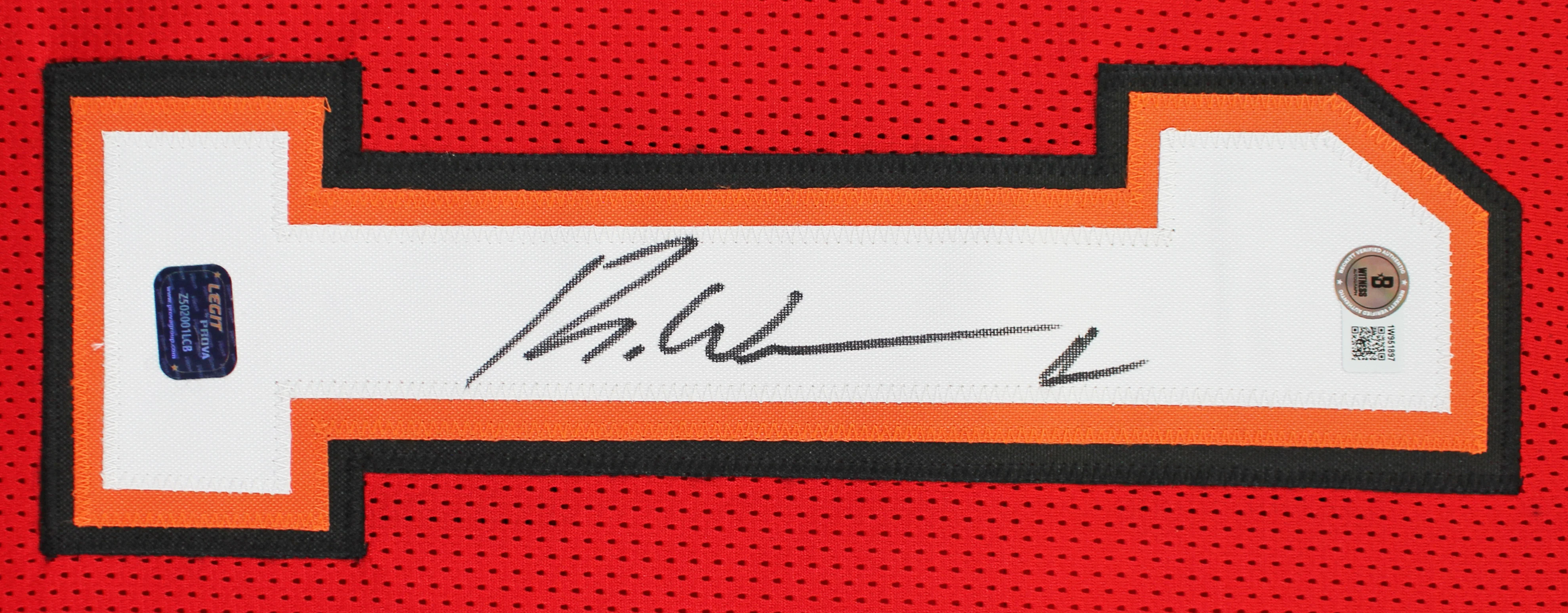 Rachaad White Authentic Signed Red Pro Style Jersey Autographed BAS Witnessed - Image 3