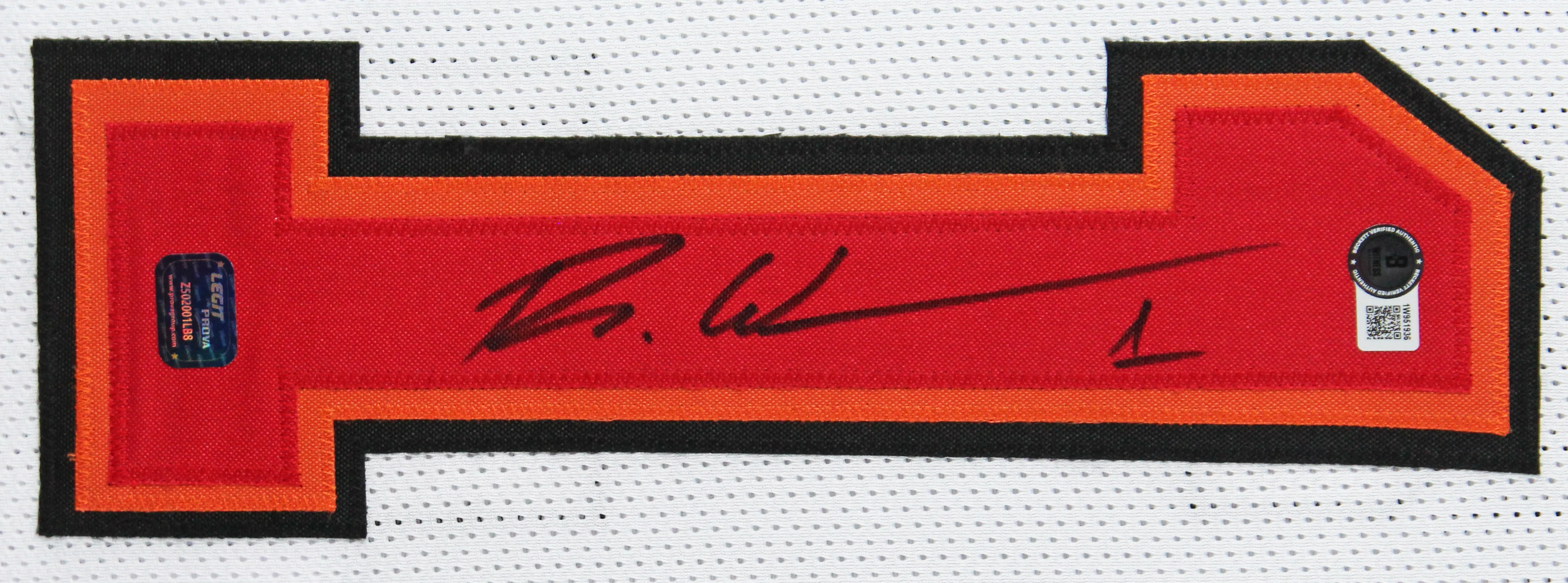 Rachaad White Authentic Signed White Pro Style Framed Jersey BAS Witnessed - Image 3