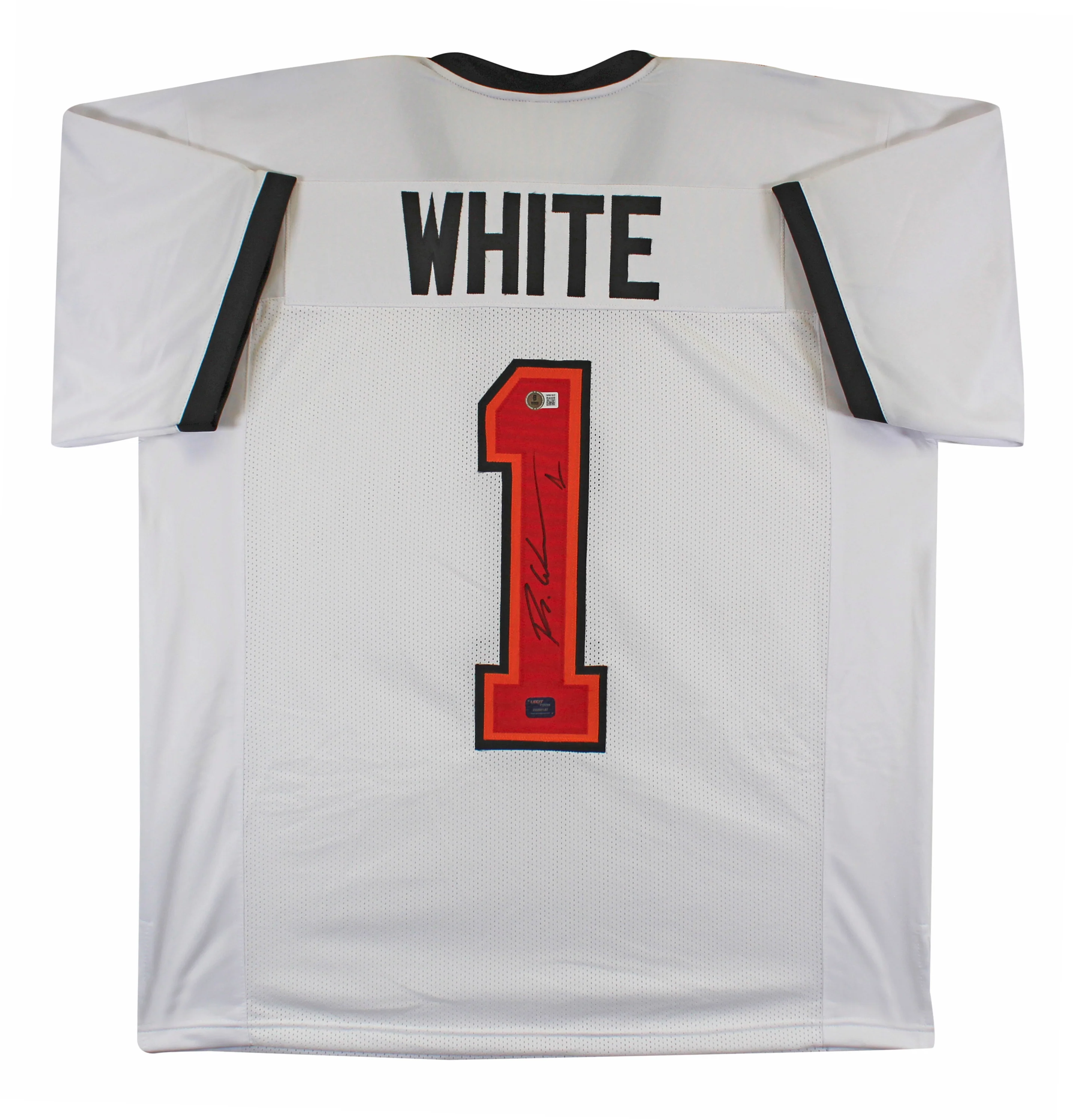 Rachaad White Authentic Signed White Pro Style Jersey Autographed BAS Witnessed - Image 2