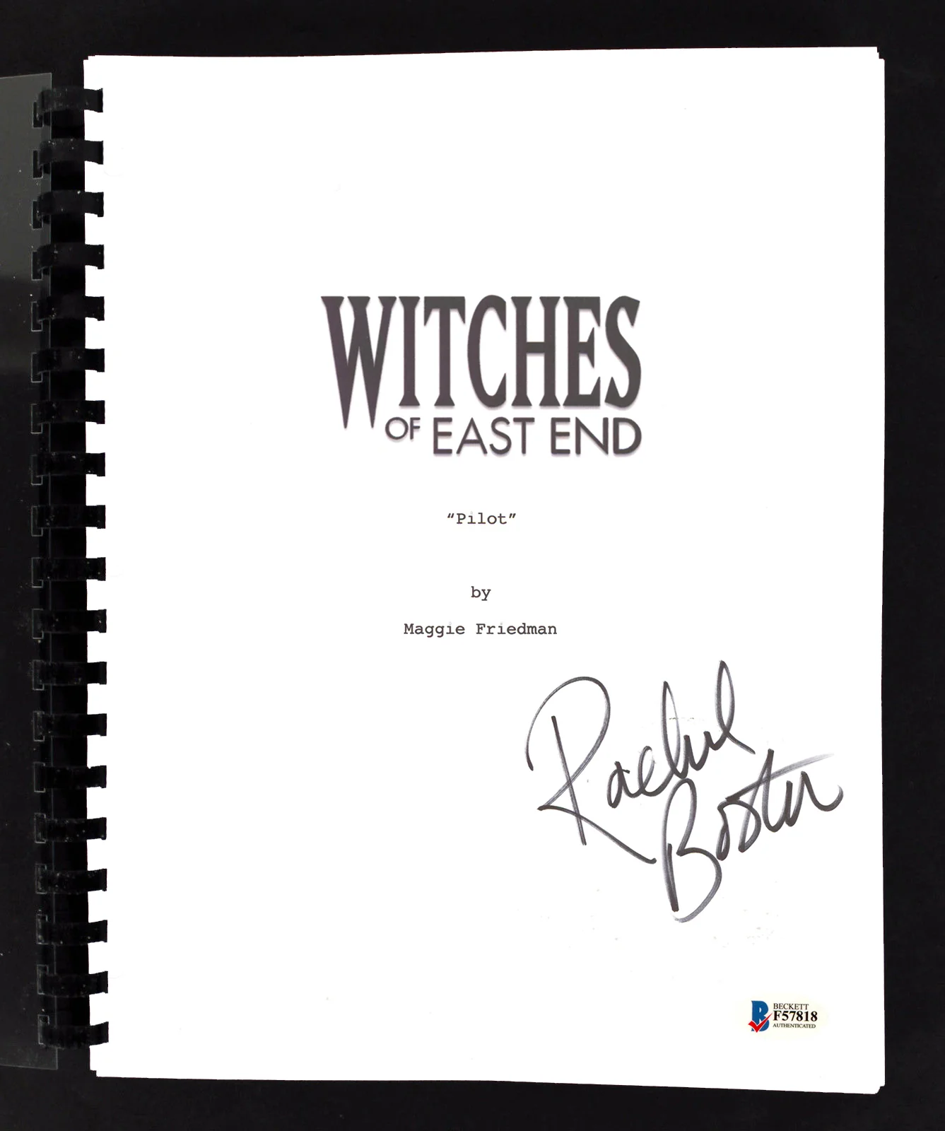 Rachel Boston Signed Witches of East End Pilot Episode TV Script BAS #F57818 - Image 2