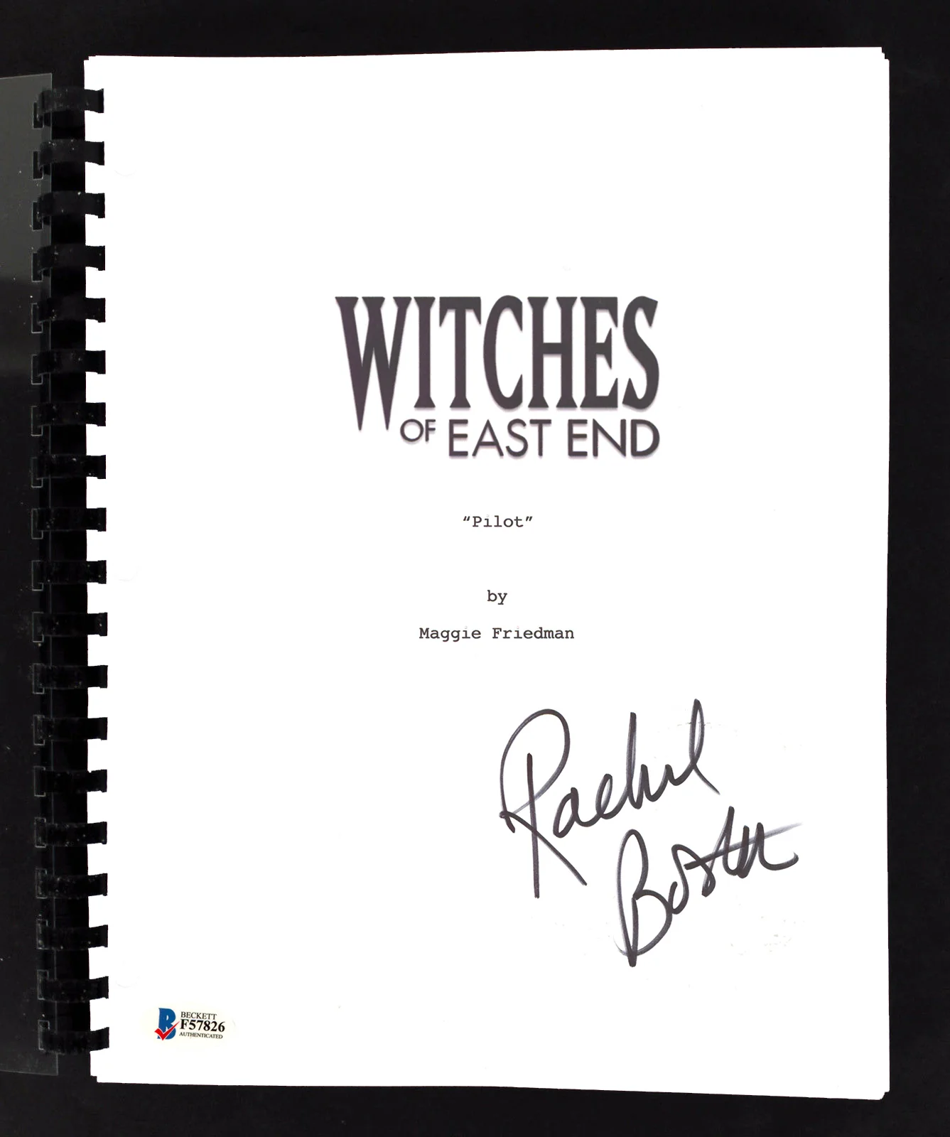 Rachel Boston Signed Witches of East End Pilot Episode Tv Script BAS #F57826 - Image 2