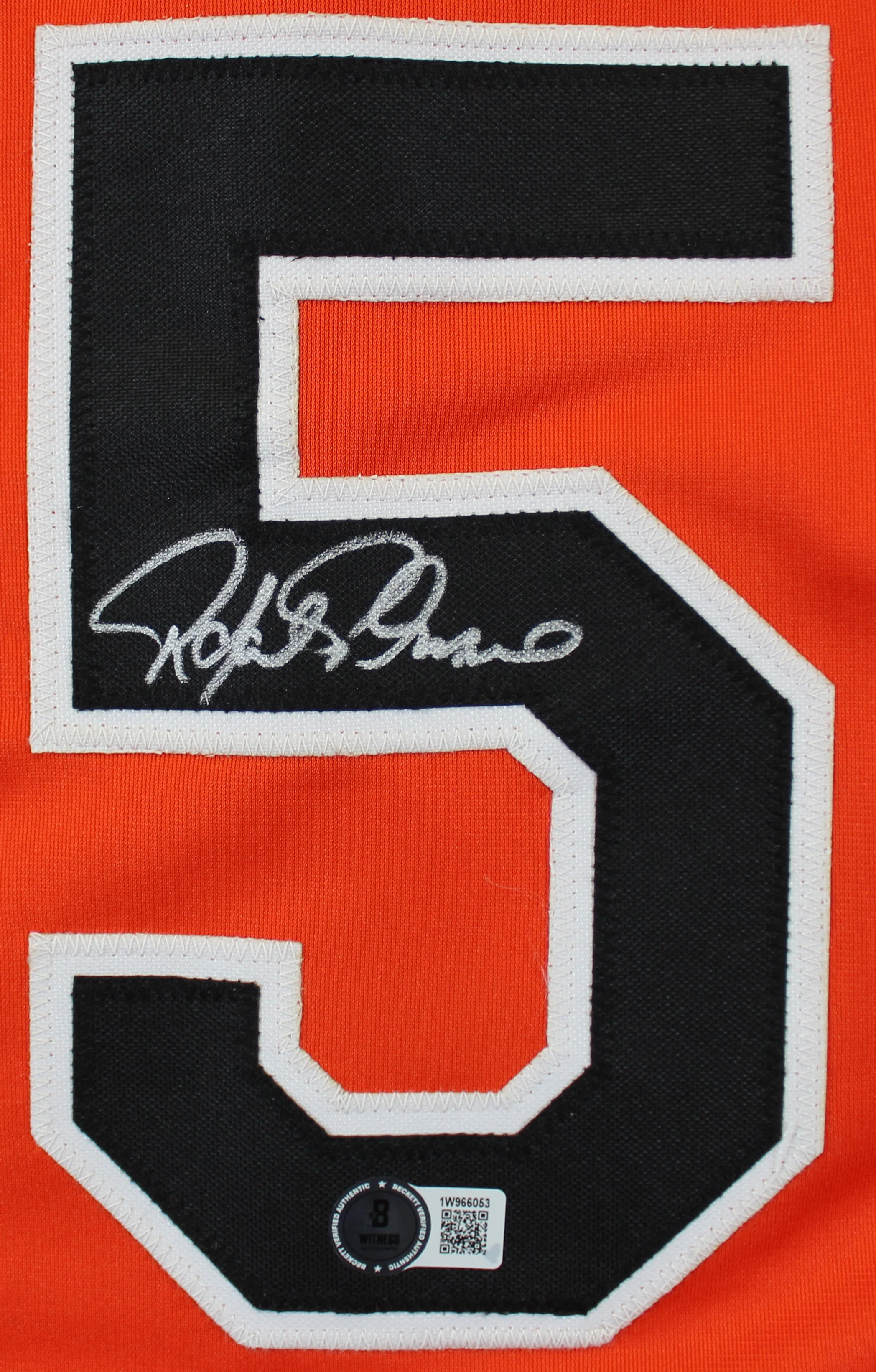 Rafael Palmeiro Authentic Signed Orange Pro Style Jersey BAS Witnessed - Image 3