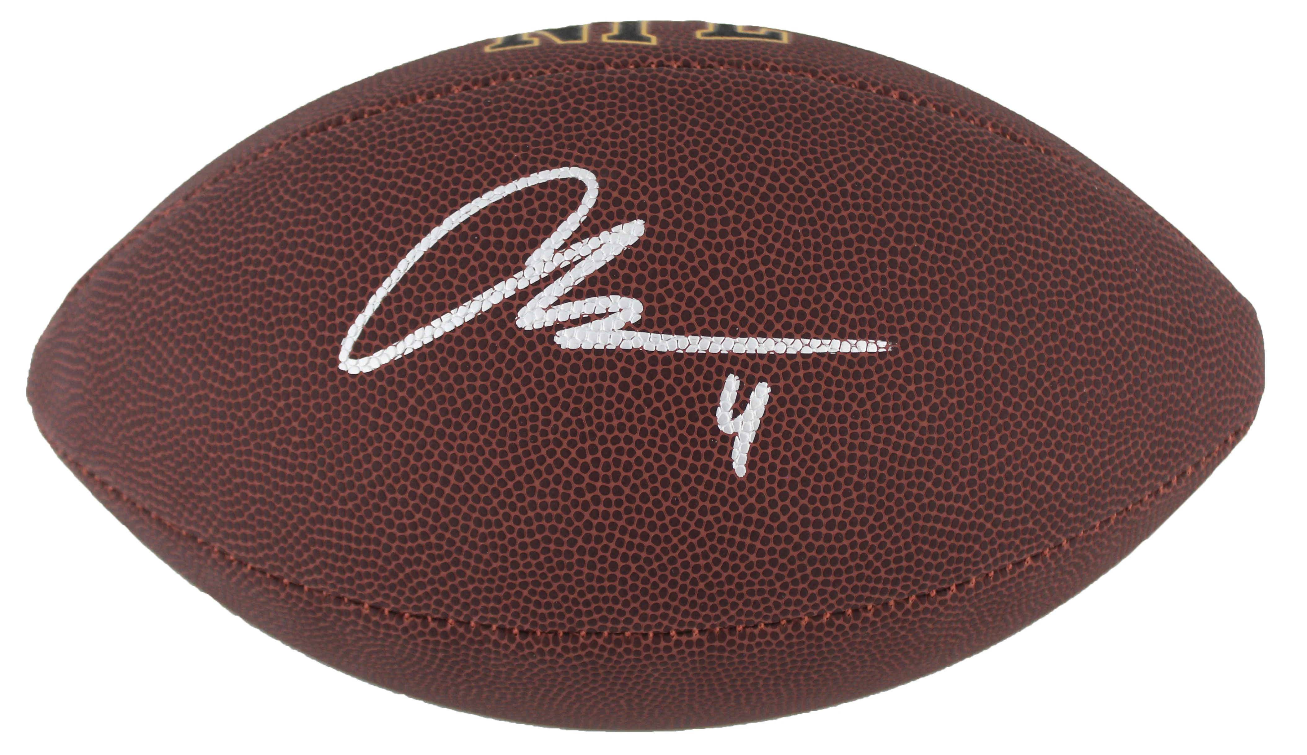Raiders Aidan O'Connell Signed Wilson Super Grip Nfl Football BAS Witnessed - Image 3